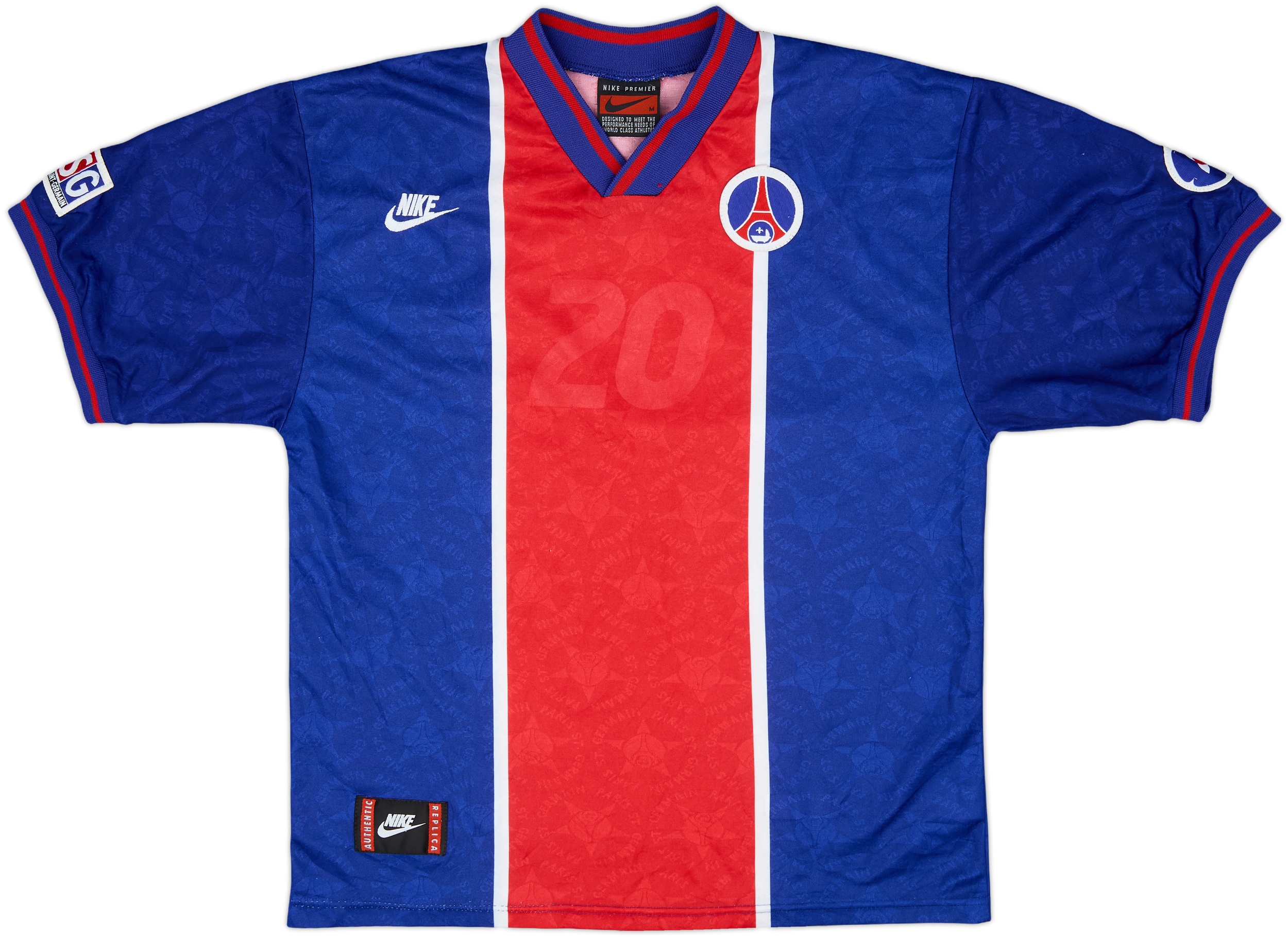 1995-96 Paris Saint-Germain Home Shirt #20 - 5/10 - (M)