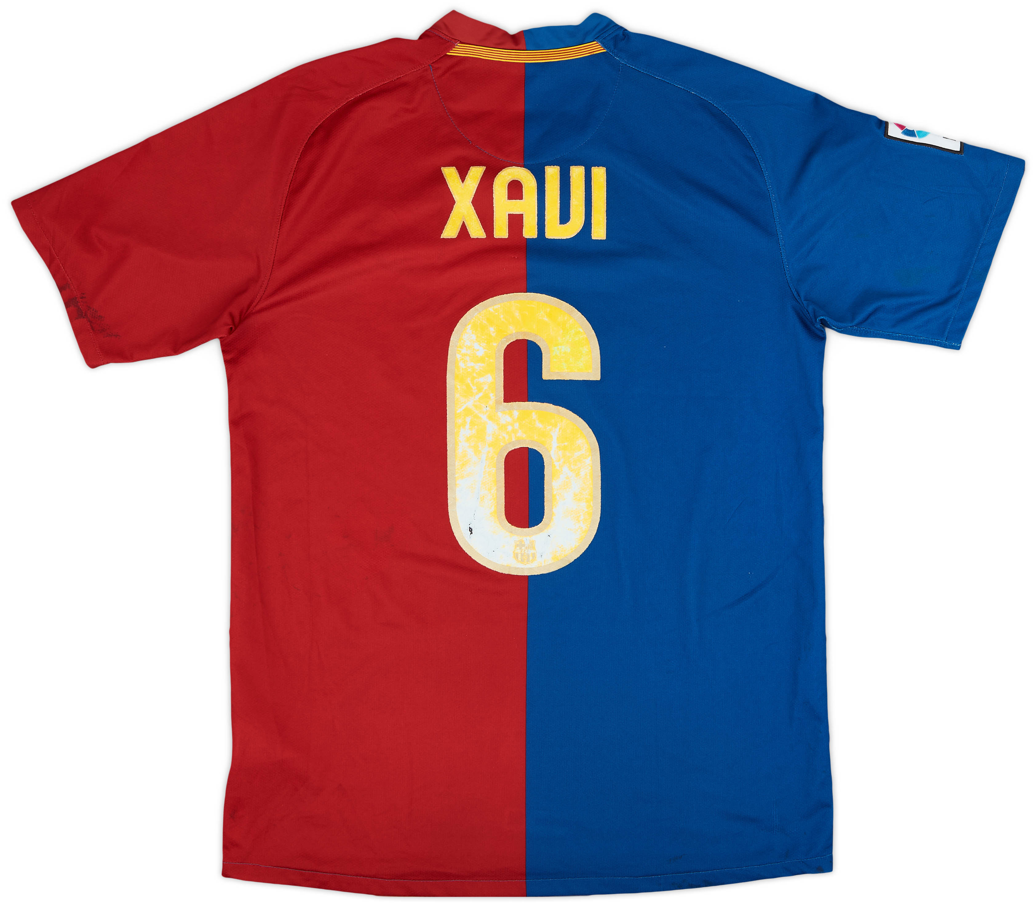 2010 FC Barcelona メッシ 10番 シャツ ユニフォーム 2008-09 Barcelona Home Shirt Xavi #6 - 4/10 - (M)