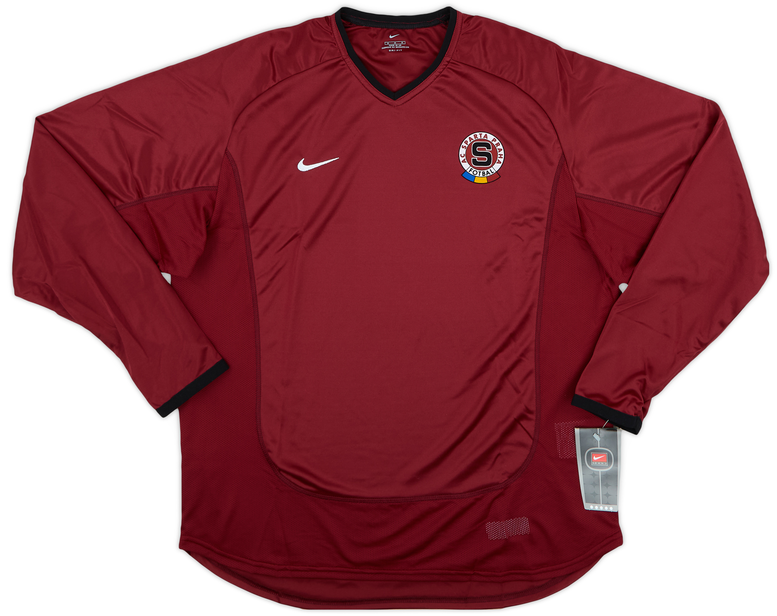 2001-03 Sparta Prague Player Issue Home L/S Shirt (M)