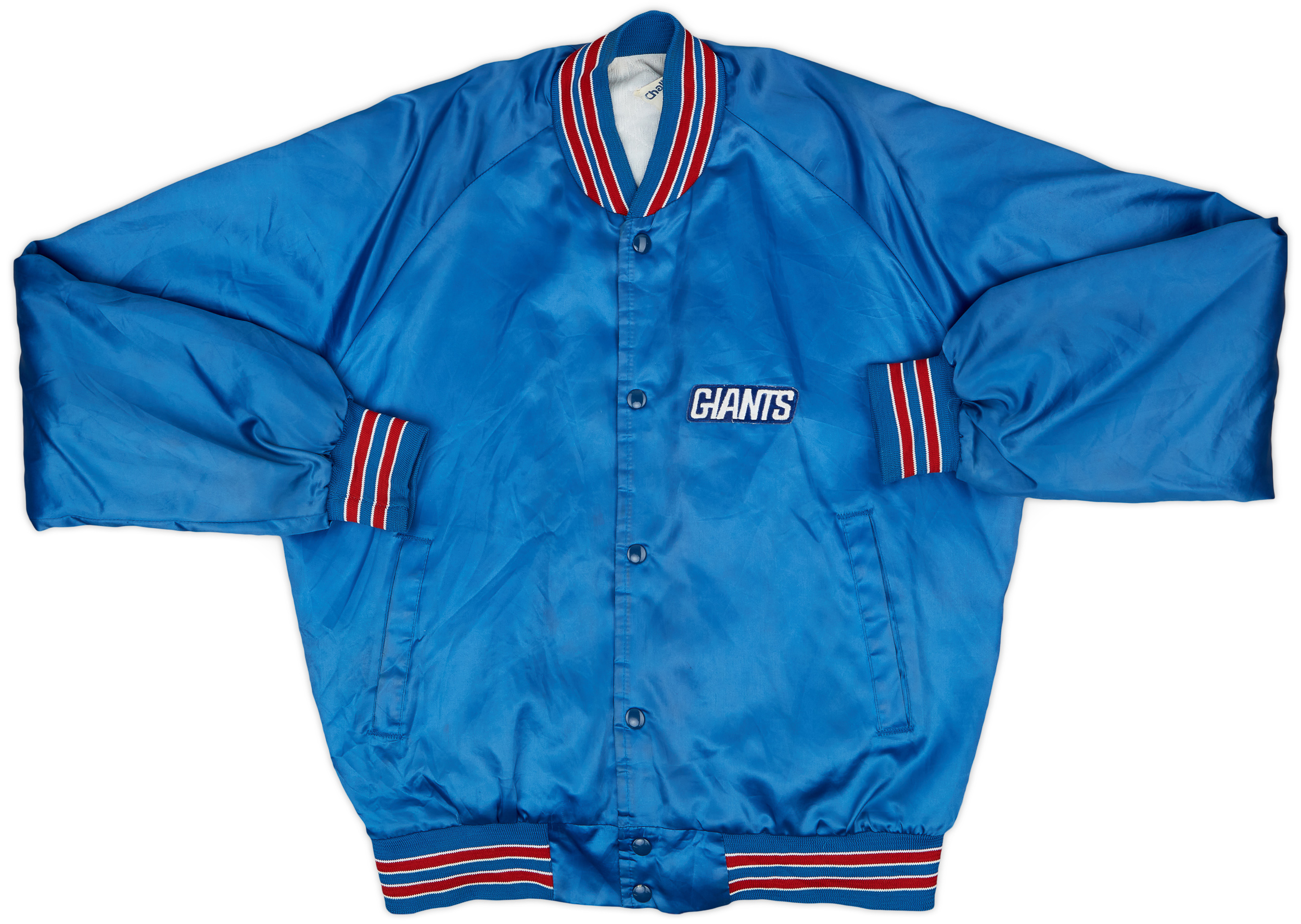 Brighton Varsity スタジャン 40 1980s New York Giants Chalk Line Satin Varsity Jacket - 7/10