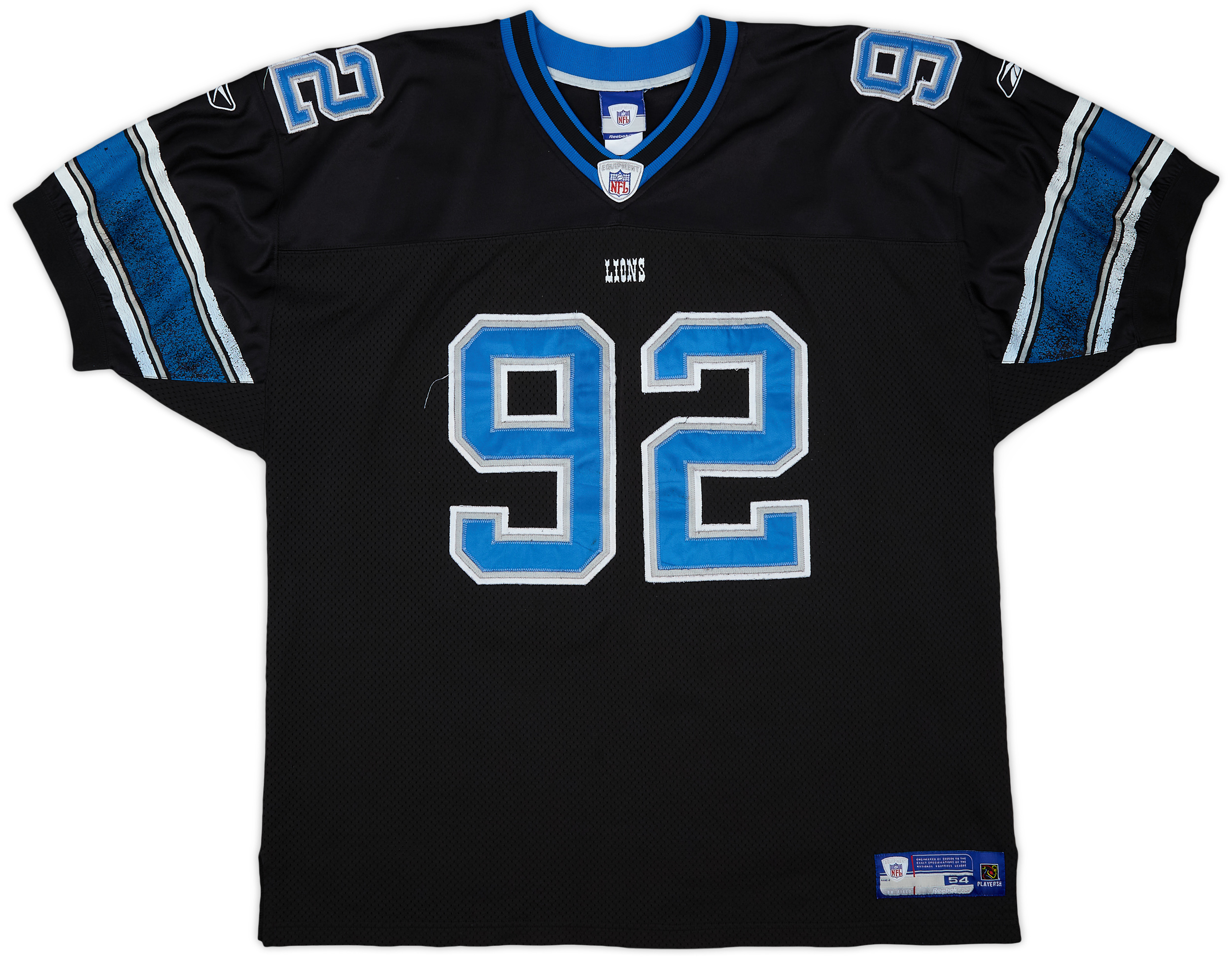 2005-06 Detroit Lions S.Rogers #92 Reebok Authentic Alternate