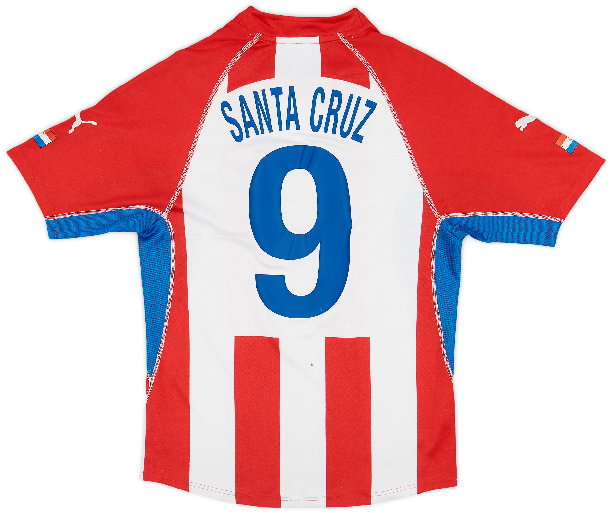 2002-04 Paraguay Home Shirt Santa Cruz #9 - 6/10 - (S)