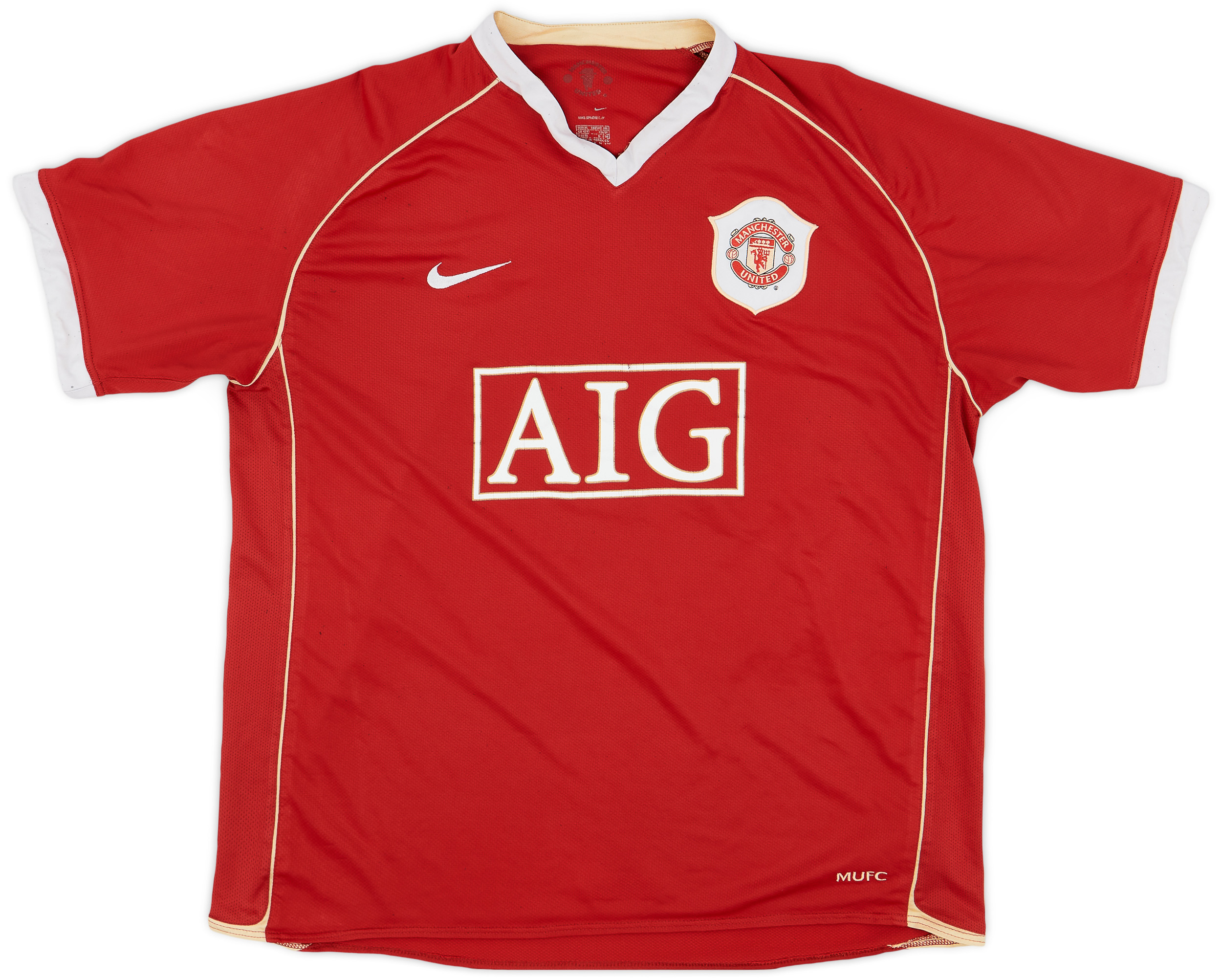 RONALDO 7 赤 シャツ 2006/2007 Cristiano Ronaldo Nike Manchester United 2006 2007 UEFA Home