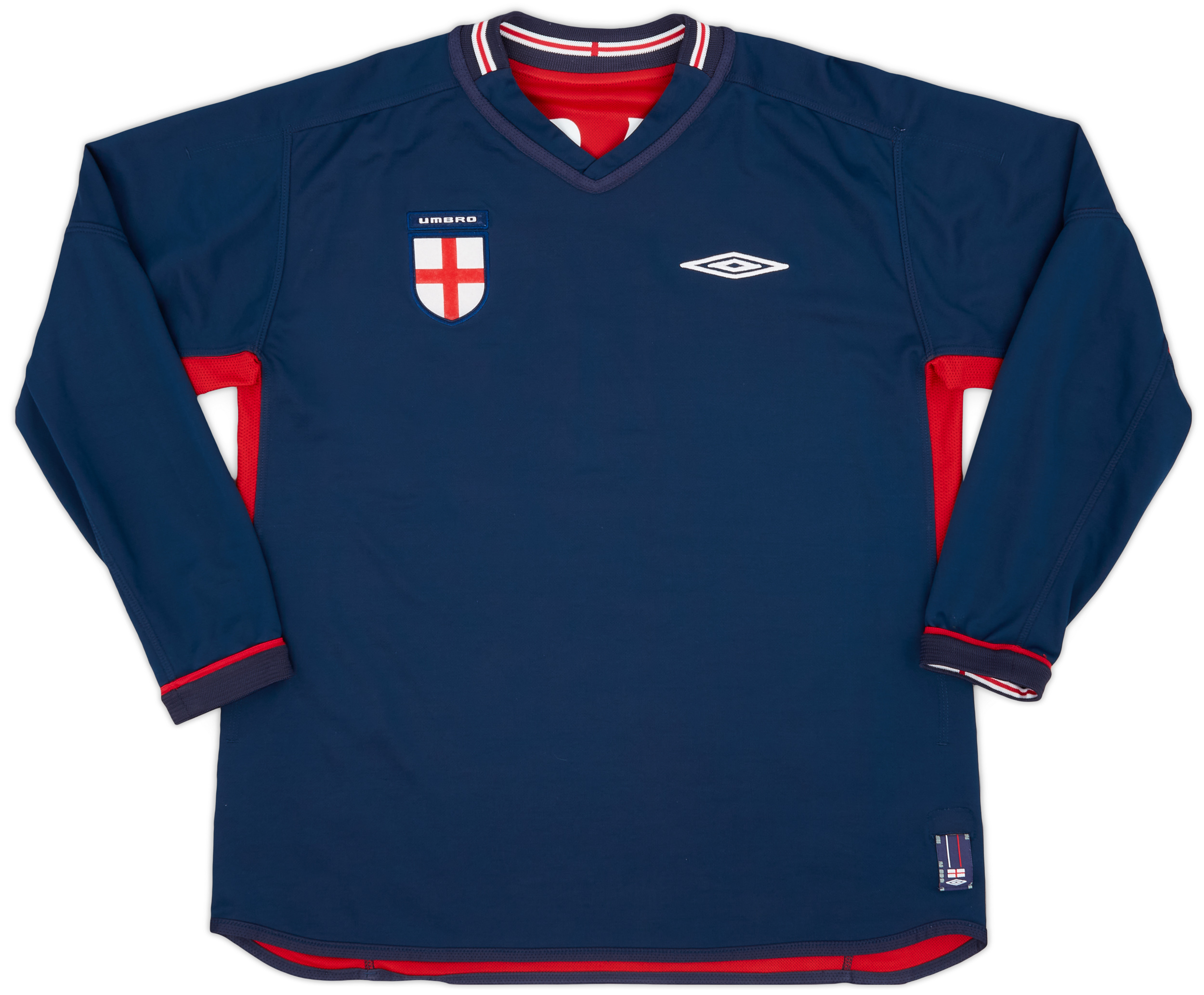 2002-04 England Away L/S Shirt Gerrard #4 - 6/10 - (L)