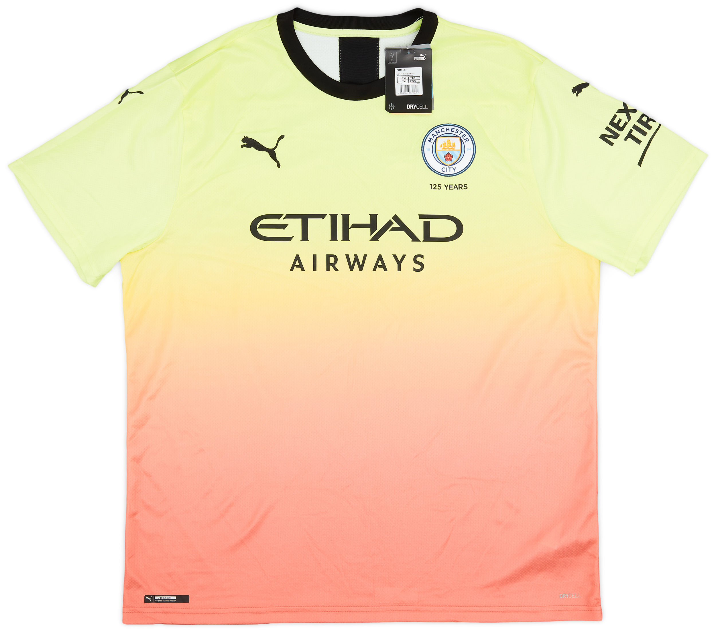 19-20 Manchester City デブライネ #17 2019-20 Manchester City Home Shirt De Bruyne #17 - 7/10 - (M)