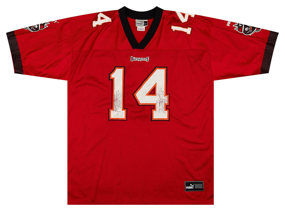 2001 Tampa Bay Buccaneers B. Johnson #14 Puma Jersey (Home) XL