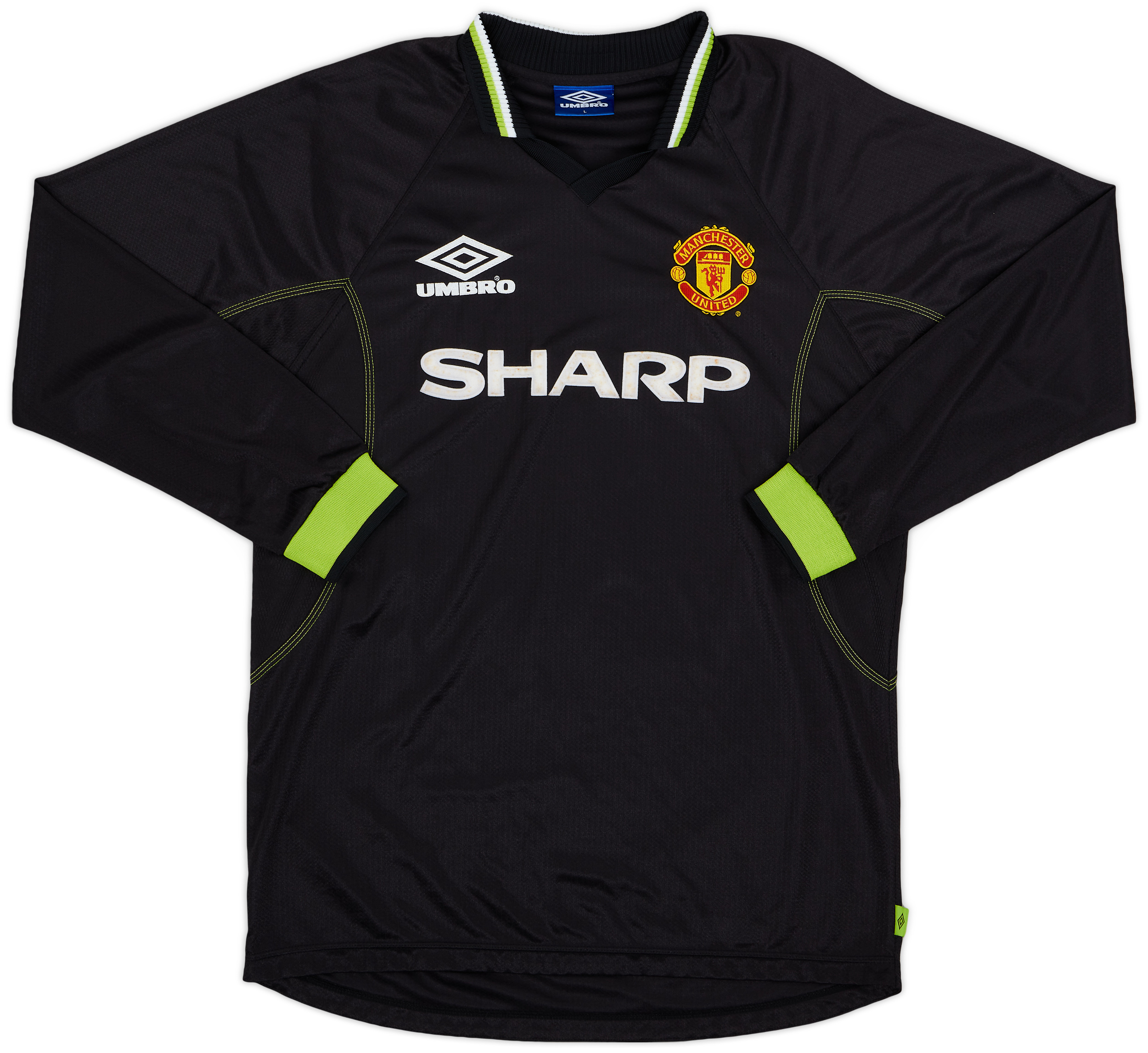 1998-99 Manchester United Third L/S Shirt Beckham #7 - 8/10