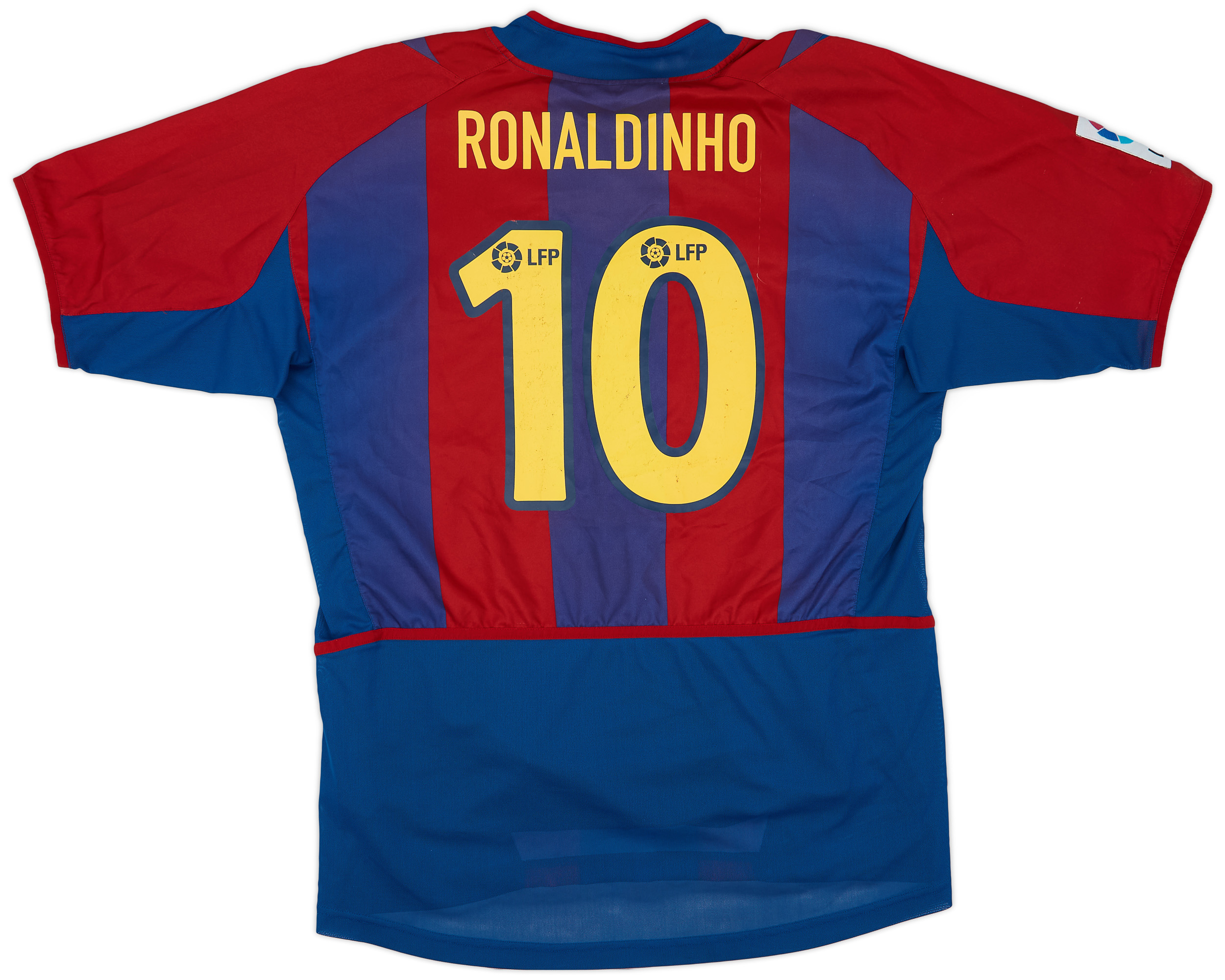 難あり　FCバルセロナ RONALDINHO シャツ 10番 RONALDINHO #10 MENS FC BARCELONA 2006/2008 SOCCER FOOTBALL