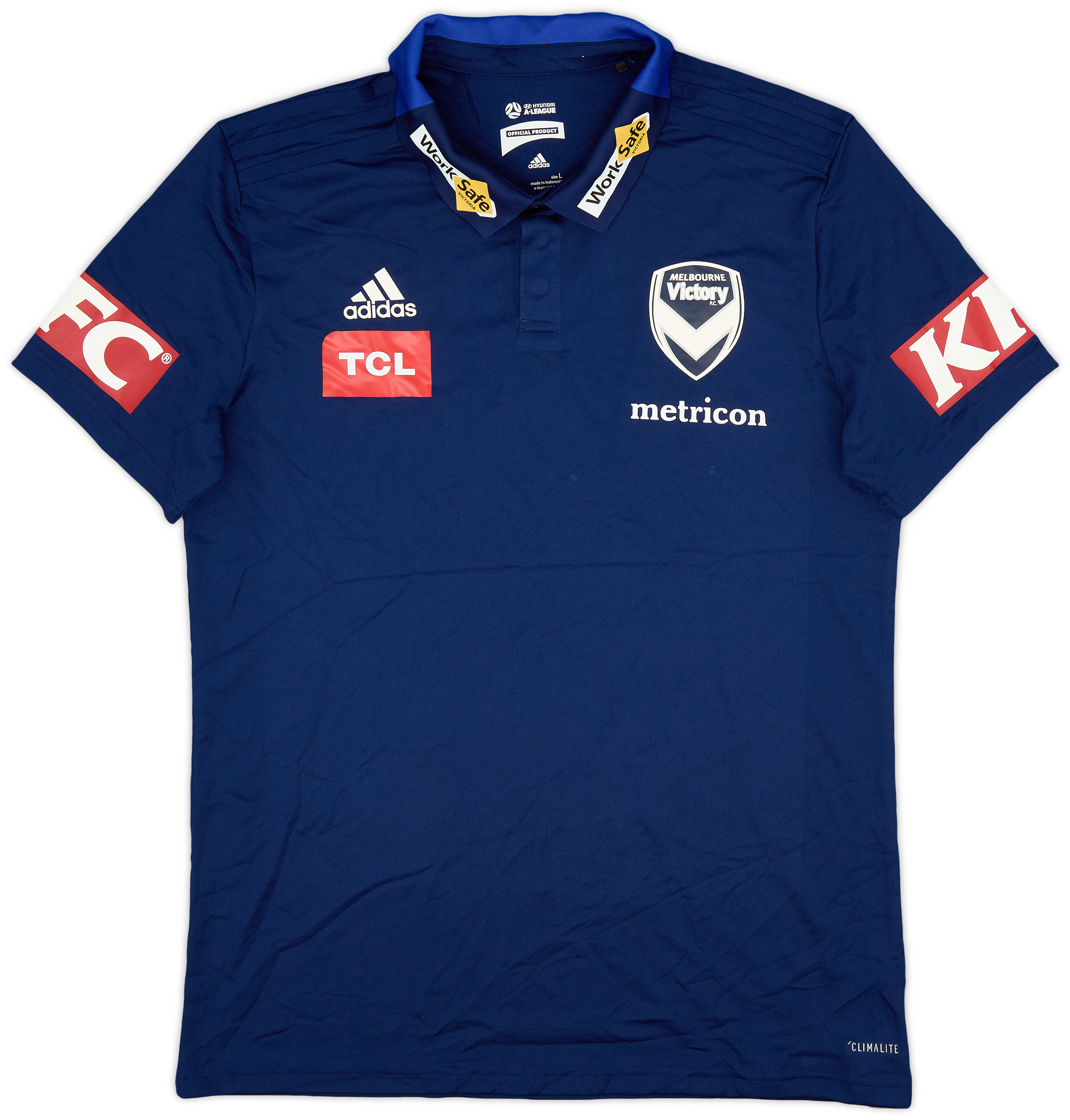 2019-20 Melbourne Victory adidas Training Shirt - 8/10 - (L)