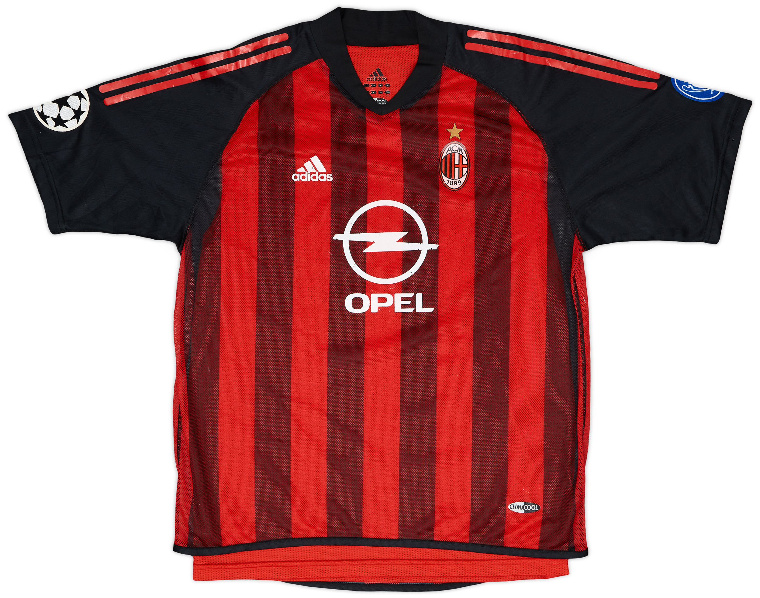ウェア 2002-03 AC Milan adidas OPEL  Shirt AC MILAN 2002 2003 SEEDORF HOME SHIRT FOOTBALL SOCCER JERSEY