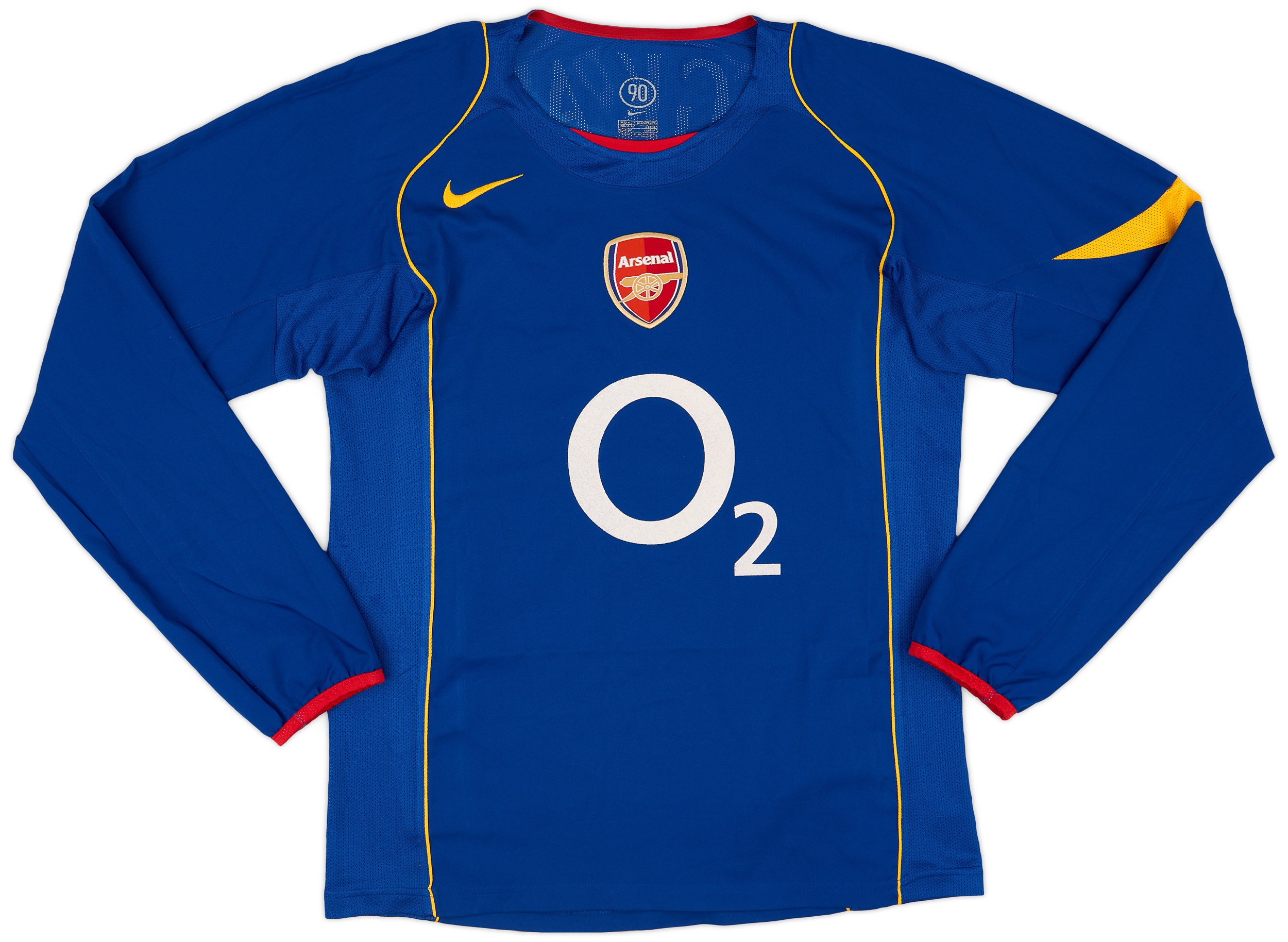 2004-06 Arsenal Away L/S Shirt Bergkamp #10 - 9/10 - (S)