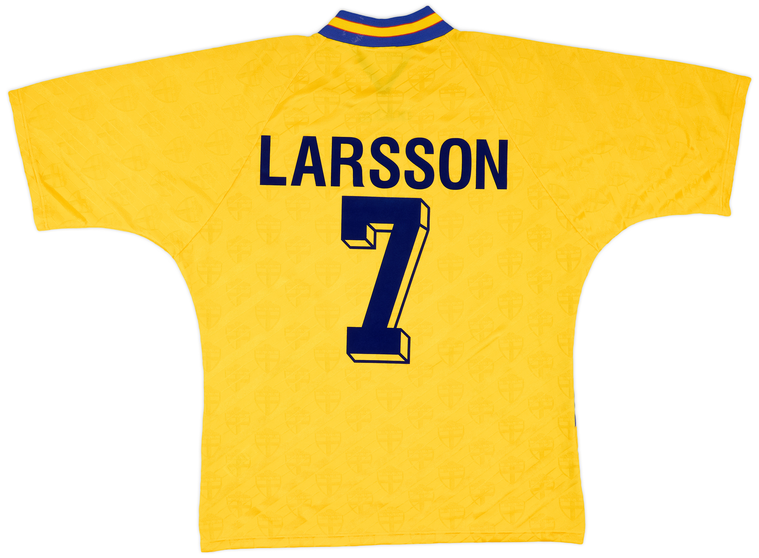 1994-96 Sweden Home Shirt Larsson #7 - 8/10 - (XXL)