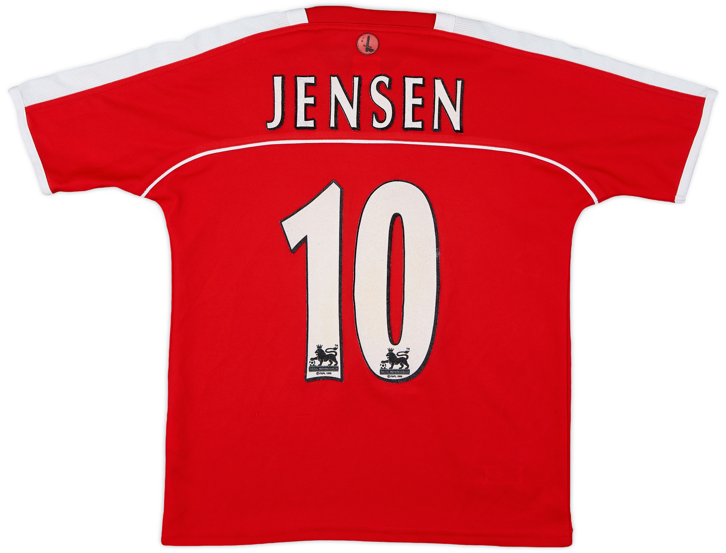 2003-04 Charlton Home Shirt Jensen #10 - 9/10 - (L.Boys)