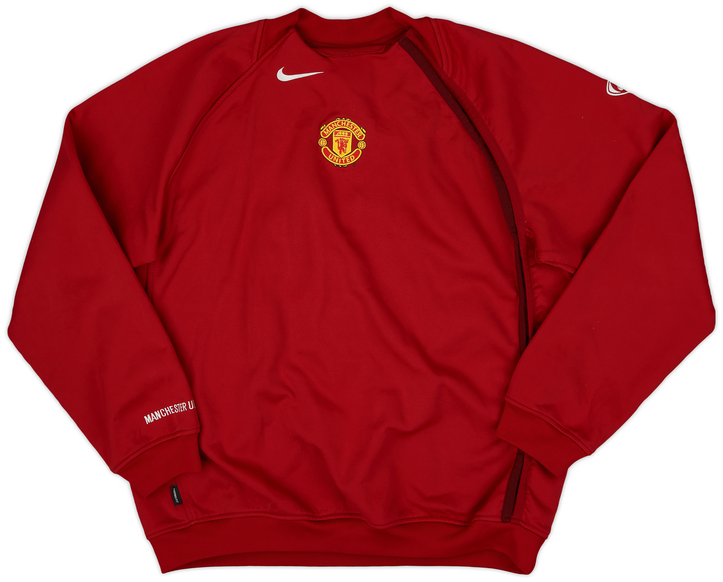 2005-06 Manchester United Nike 1/4 Zip Training Shirt - 9/10