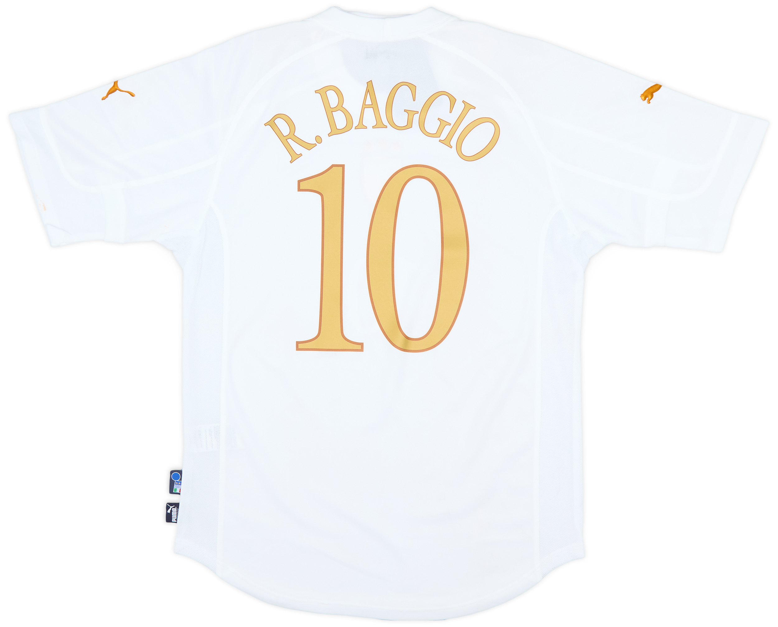 2004-06 Italy Home Shirt R.Baggio #10 - 7/10 - (M)