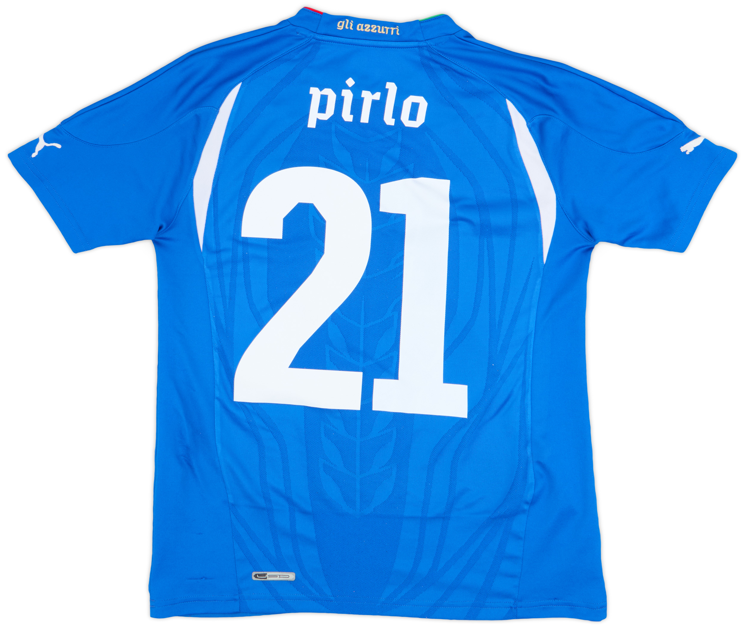 Maillot Italie Domicile 2010 #21 Pirlo - Puma - XL - Longues Manches