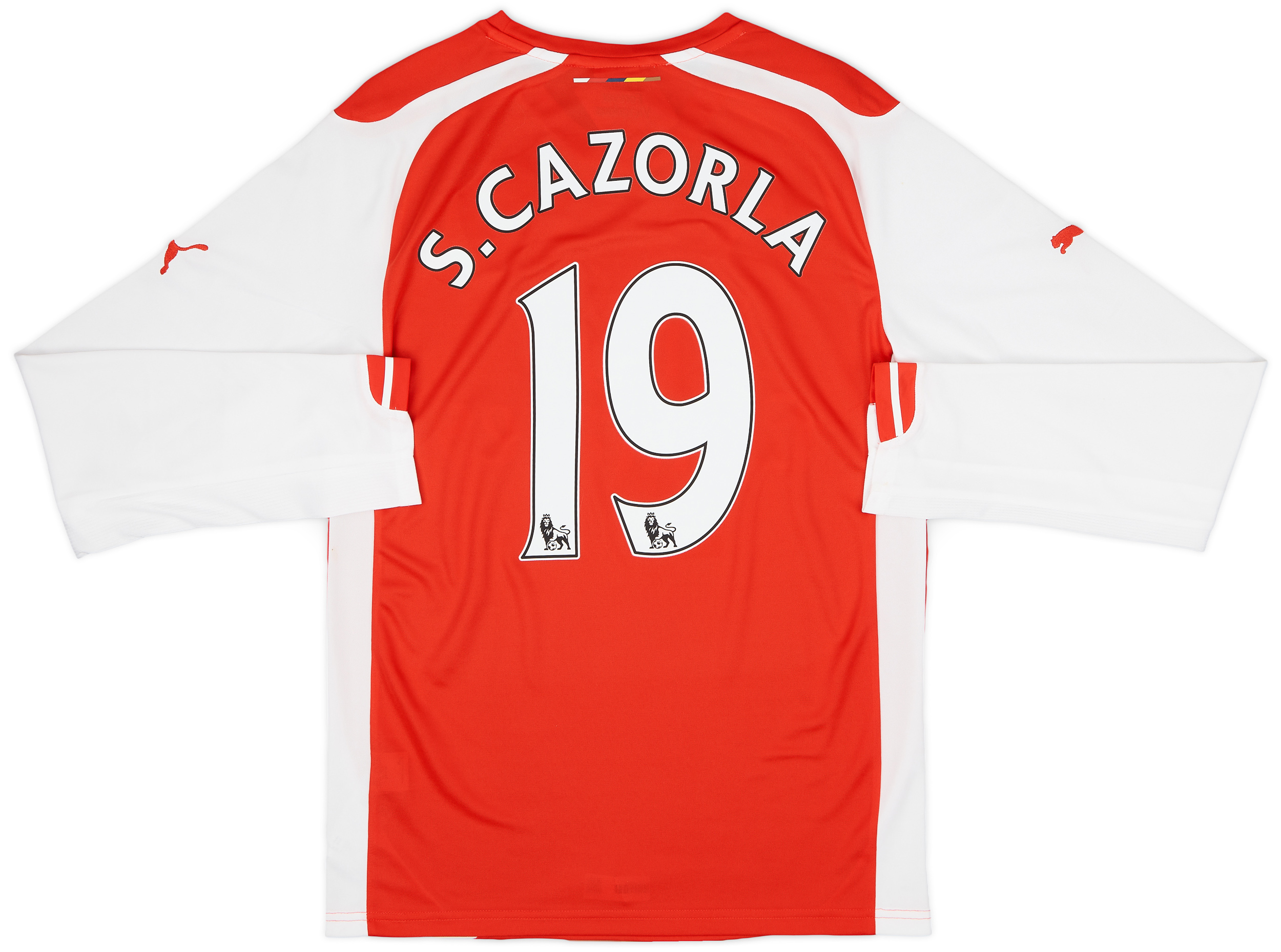 2014-15 Arsenal Home L/S Shirt S.Cazorla #19 (S)
