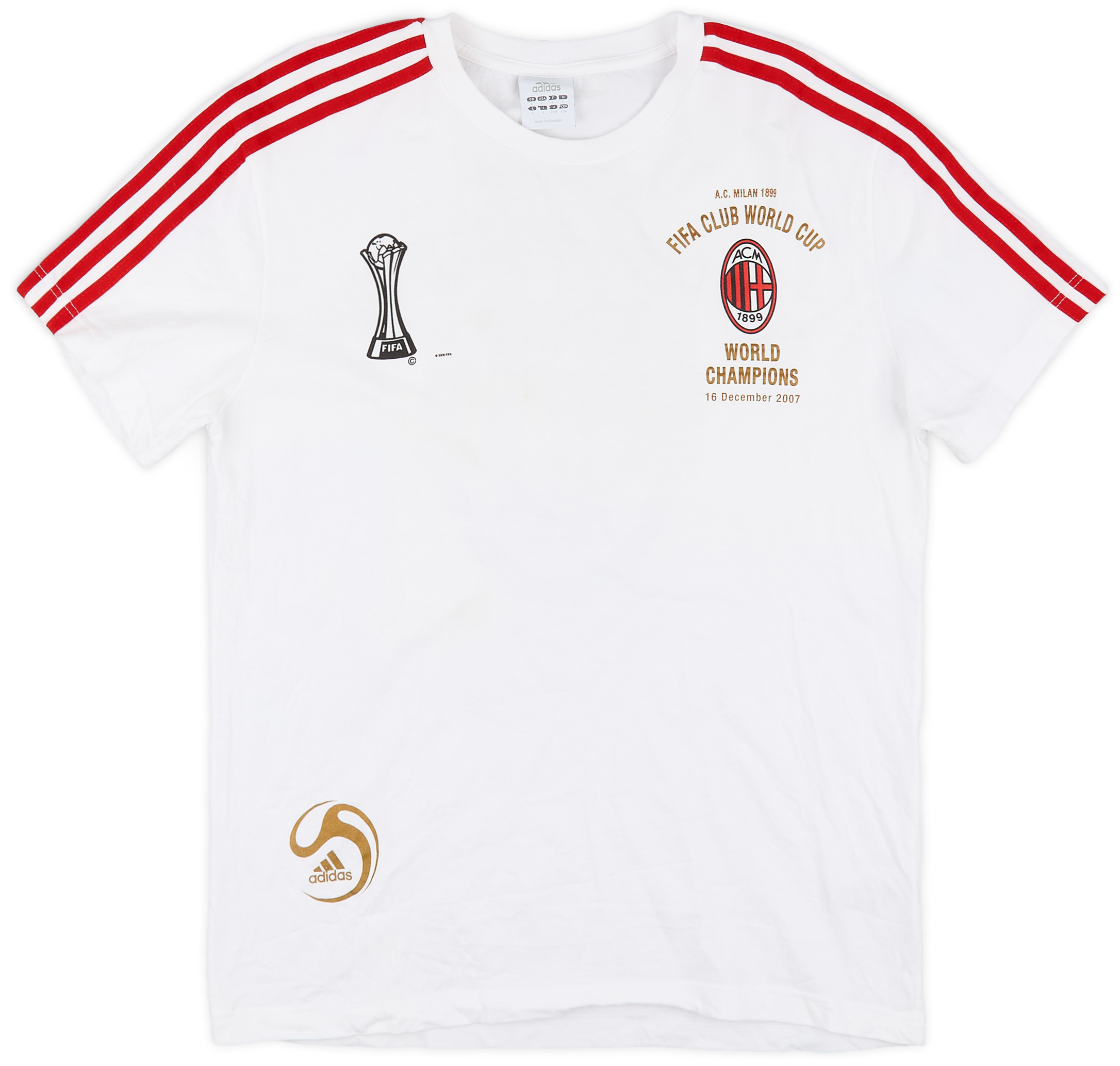 adidas AC MILAN tシャツ 2010-11 AC Milan adidas CL Training Shirt - 9/10 - (S)