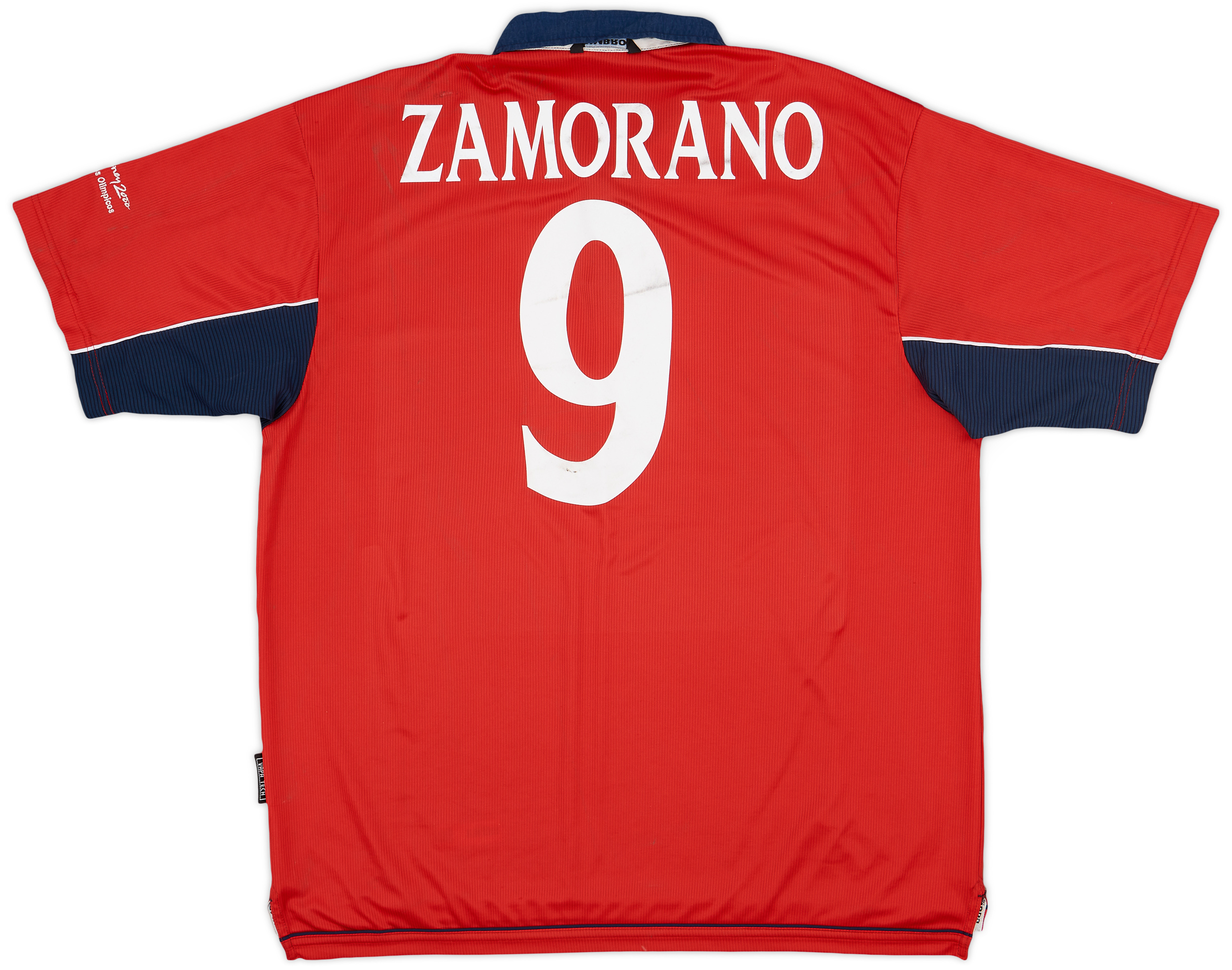 2000-01 Chile Home Shirt Zamorano #9 - 5/10 - (XL)