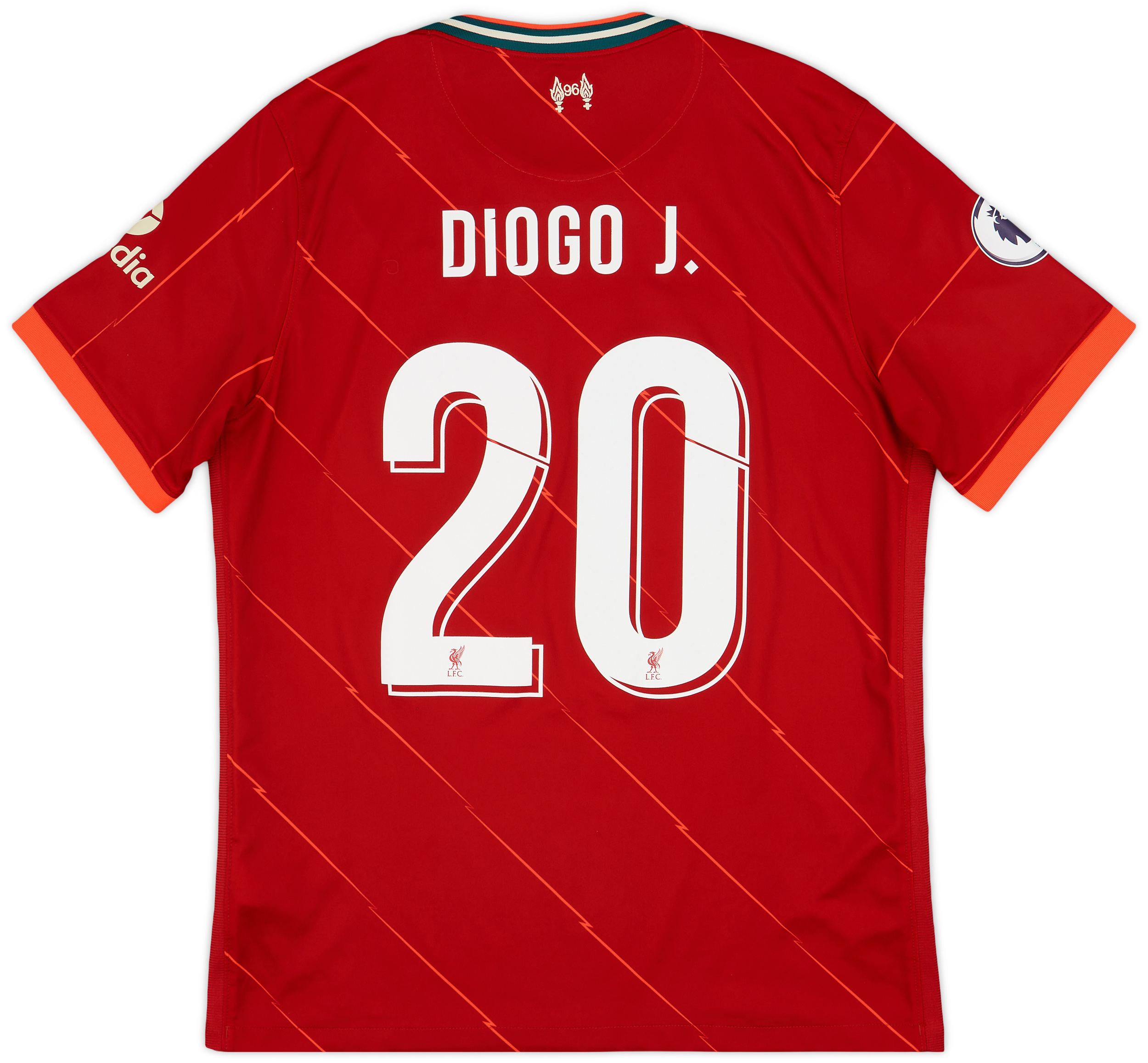 リバプールFC DIOGO J. 20番シャツ Lサイズ Liverpool 2022/23 Home Shirt - Diogo J. #20 (BPL Full Set