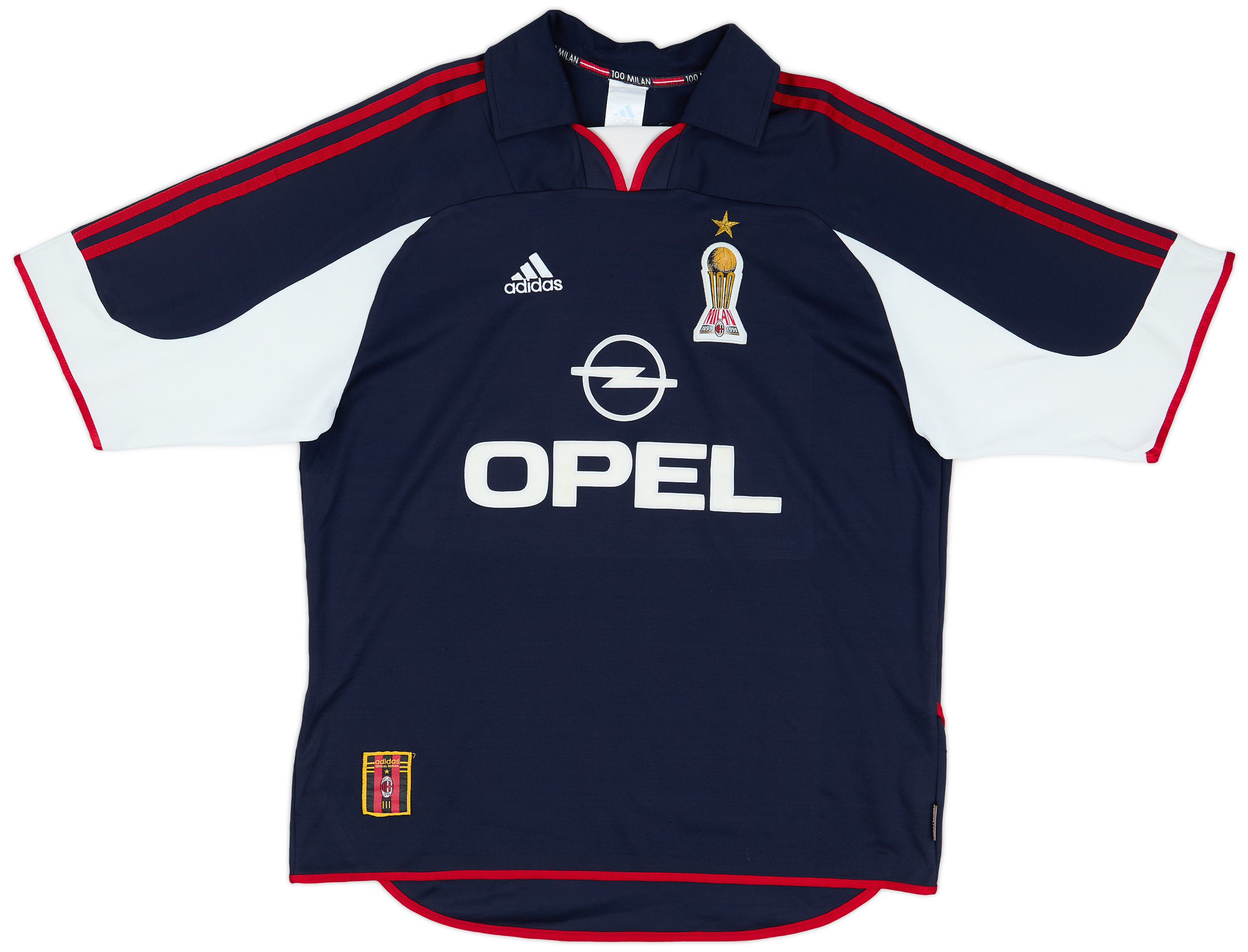 【激レア】AC MILAN 1999-2000 Tシャツ （イタリアで購入） 1999-00 AC Milan Centenary Third Shirt - 7/10 - (L)