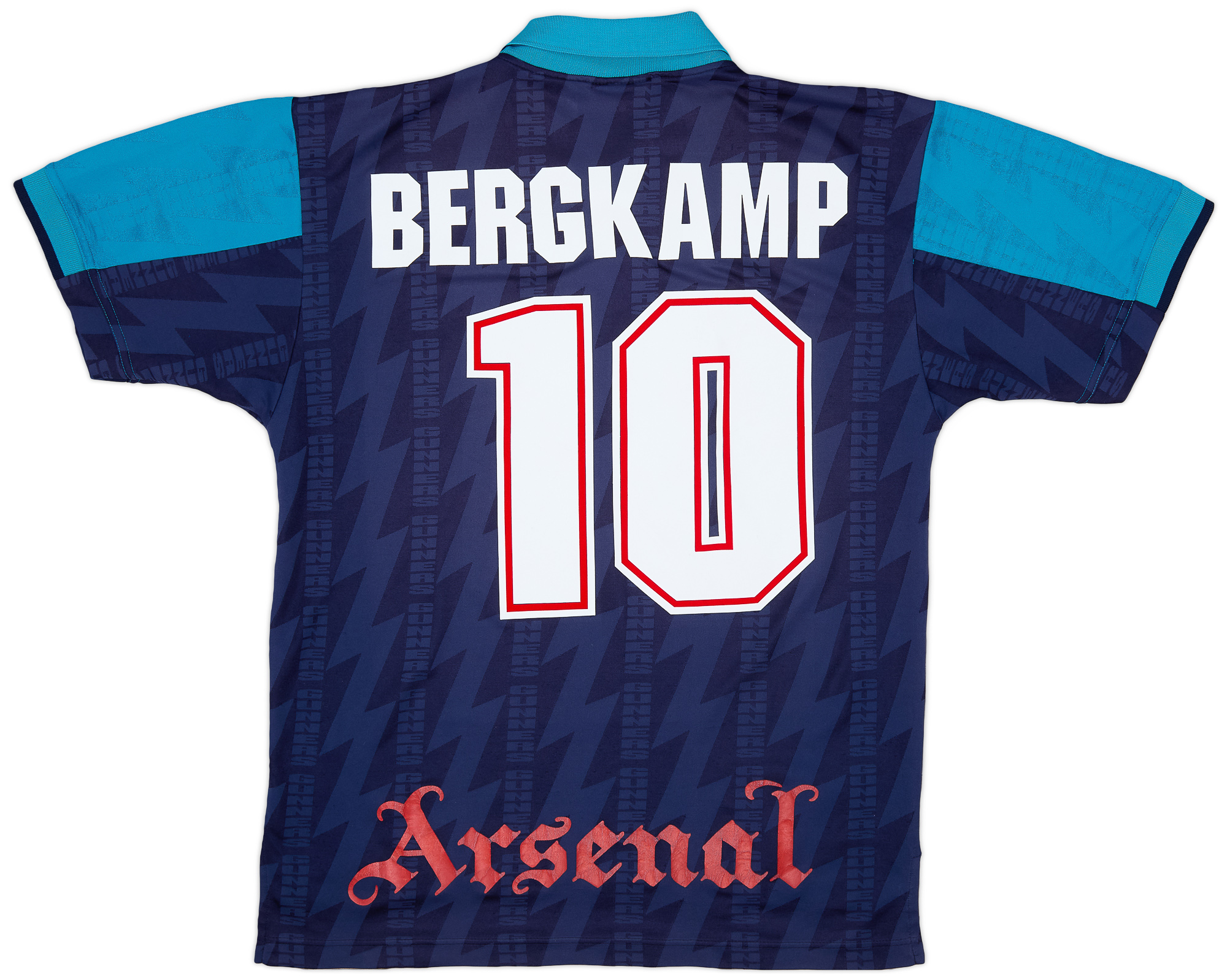 1994-95 Arsenal Away Shirt Bergkamp #10 - 7/10 - (L) 1994-95 Arsenal Away Shirt Bergkamp #10 - 7/10 - (L)