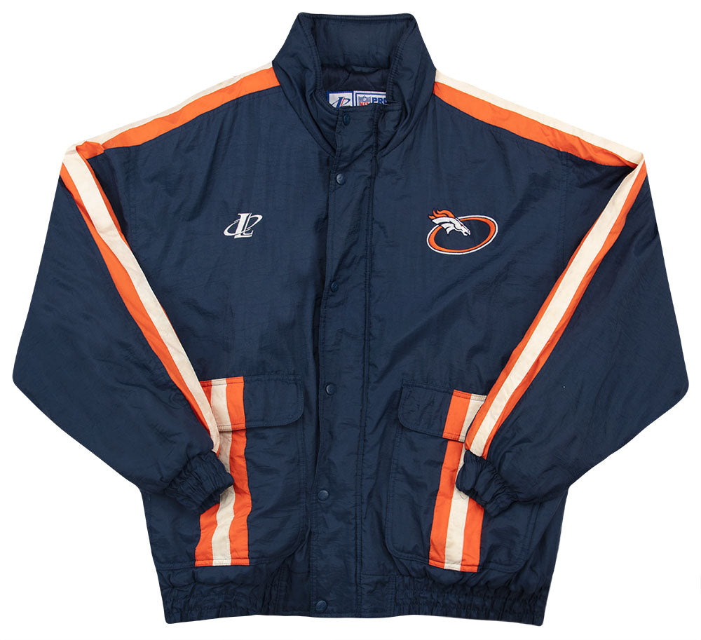 1990s Denver Broncos Logo Athletic Rain Coat XXL