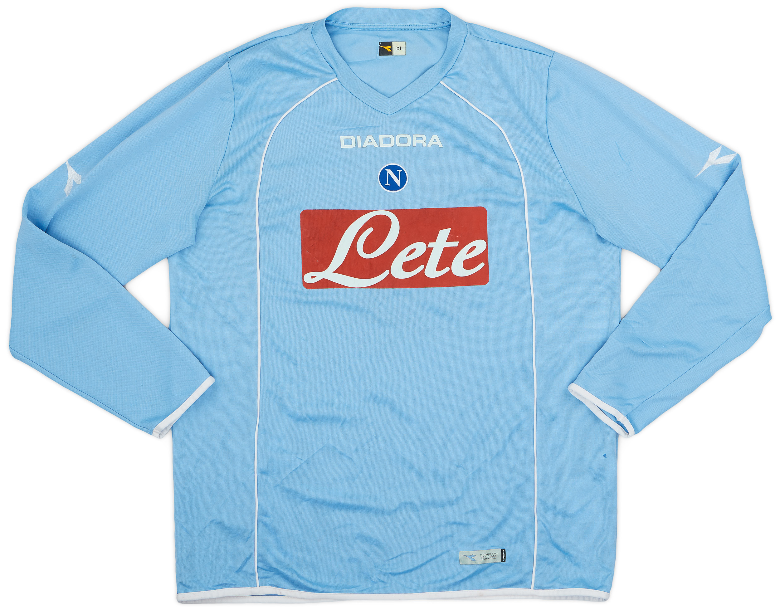 大人気定番商品 2006-07 Napoli Signed Home L/S Shirt #17 - 6/10 - (XL) ウェア