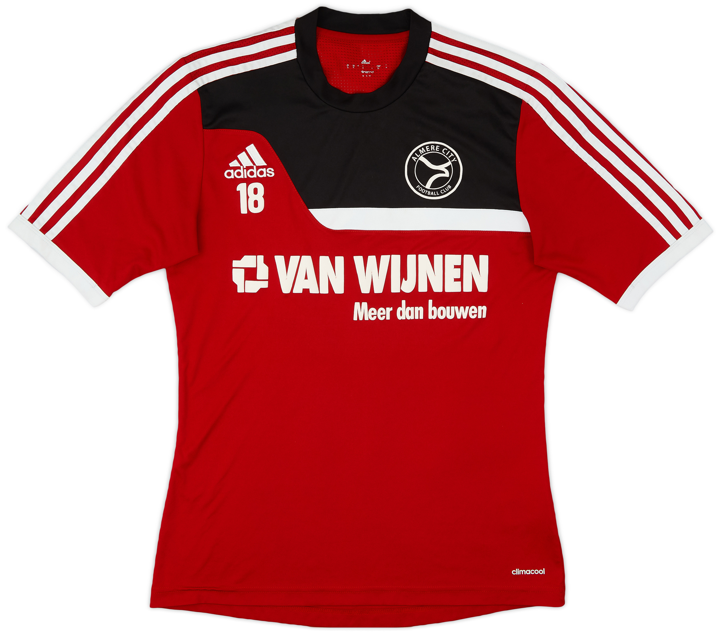 2013-14 Almere City adidas Player Issue Training Shirt #18 - 7/10 - (S)