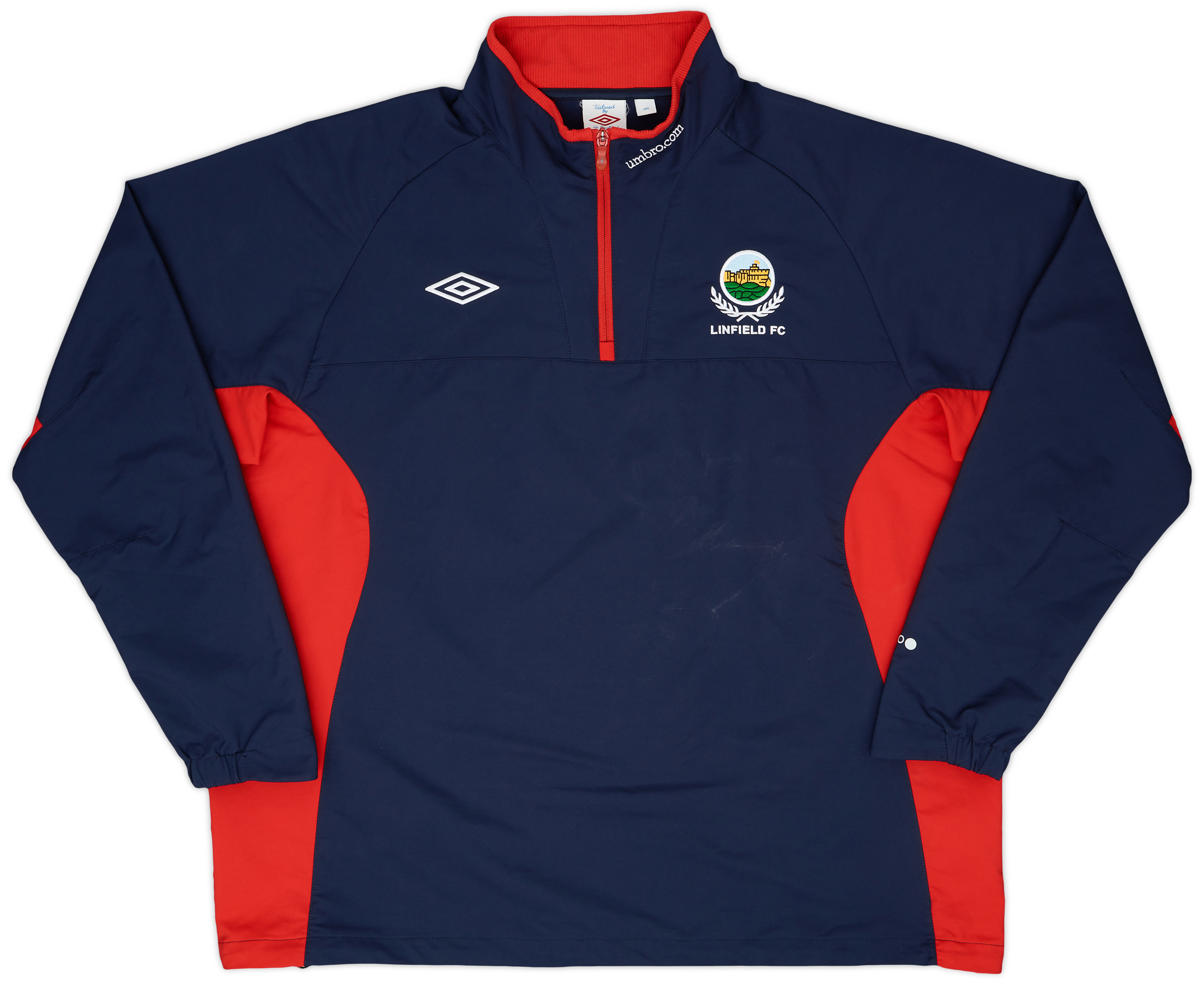201011 Linfield Umbro 1/4 Zip Drill Top 6/10 (3XL)