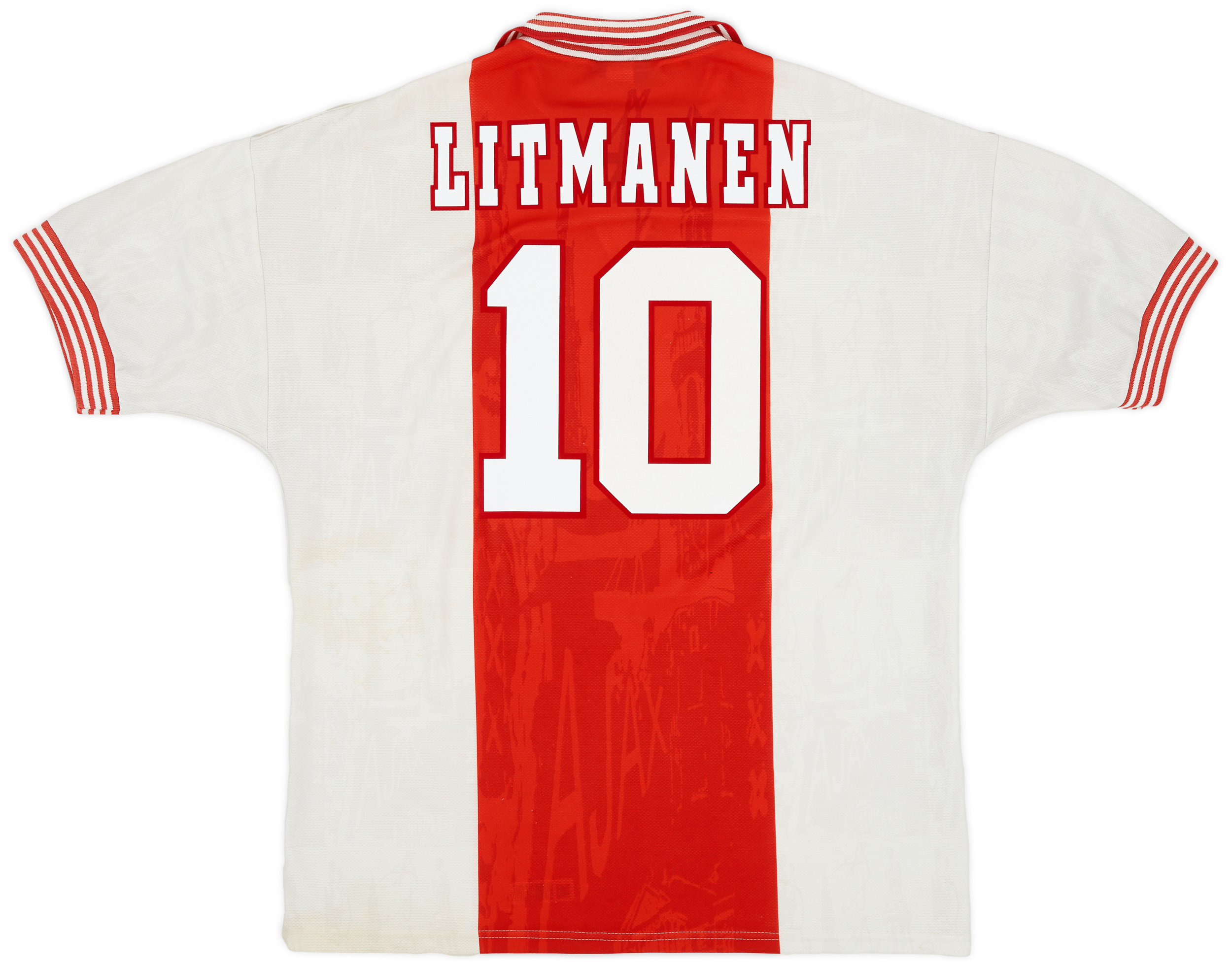 1995-96 Ajax Home Shirt Litmanen #10 - 7/10 - (XL)