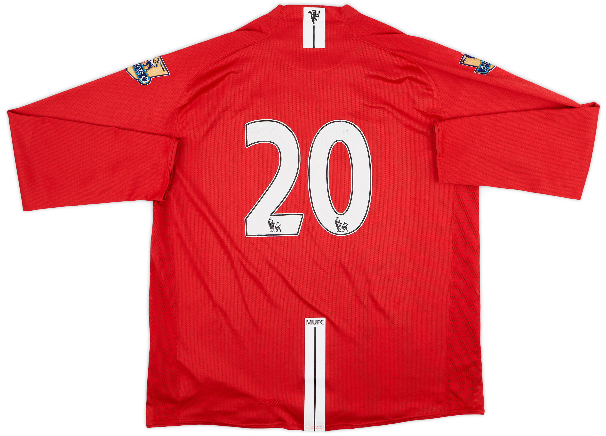 2007-09 Manchester United Home Shirt J.S. Park #13 - 8/10 - (L)