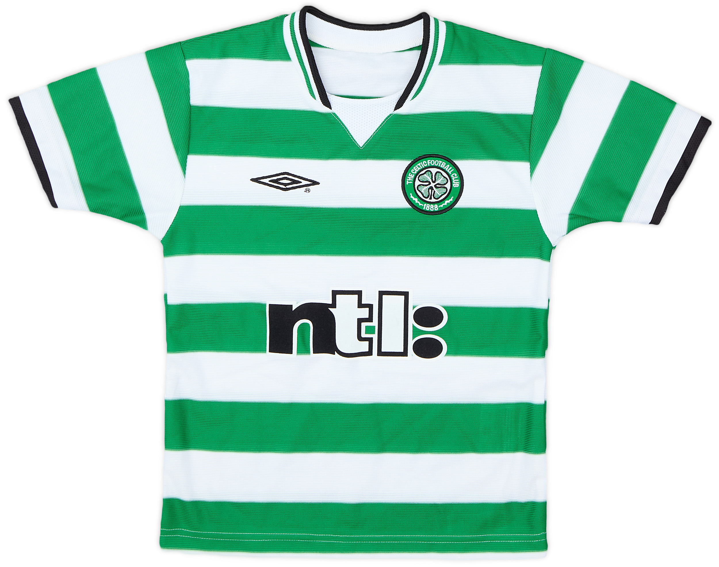 2001-03 Celtic Home Shirt - 8/10 - (4-5 Years)