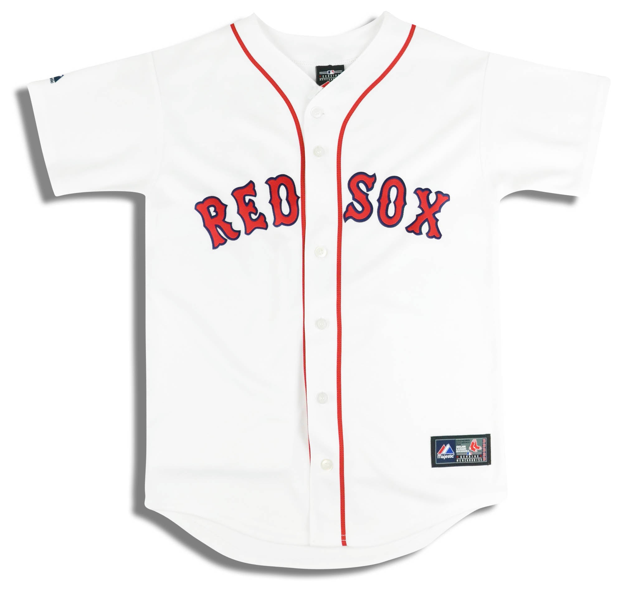 Majestic Boston Red Sox Tim Wakefield 2004 World Series Gray Baseball Jersey - Men's