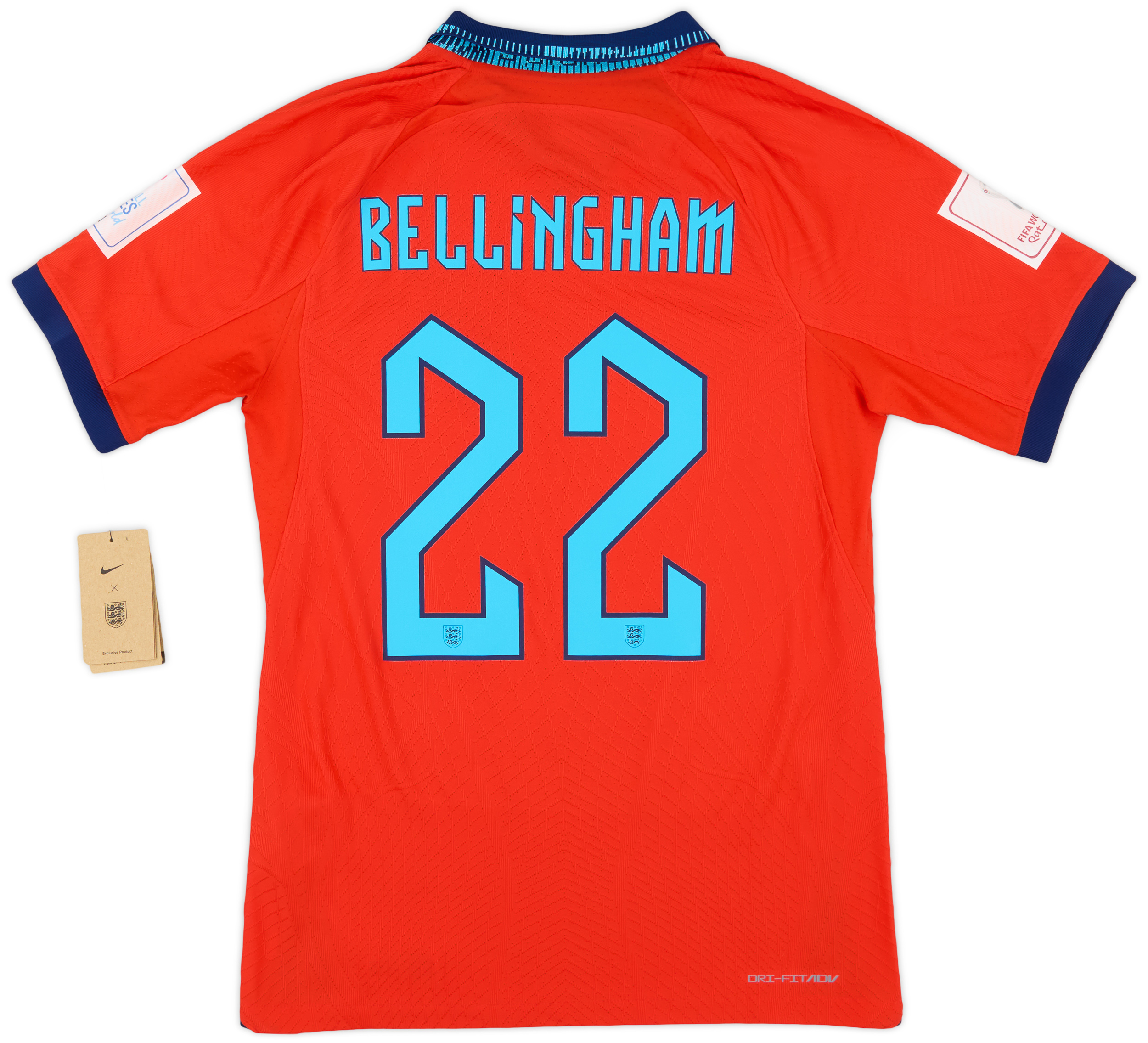 2022-23 England Authentic Away Shirt Bellingham #22 (S)