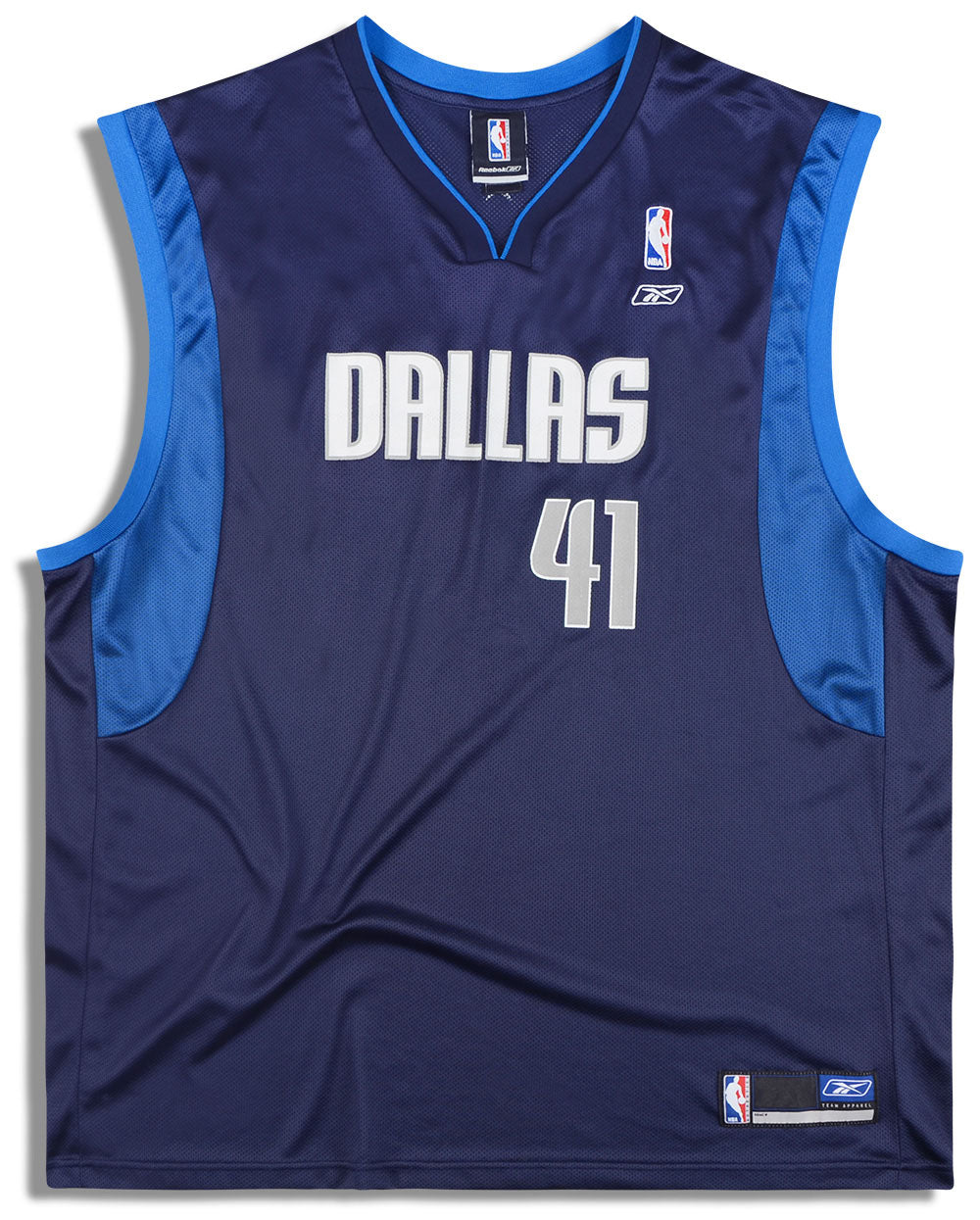 2002-06 Dallas Mavericks Nowitzki #41 Reebok Jersey (Away) XXL