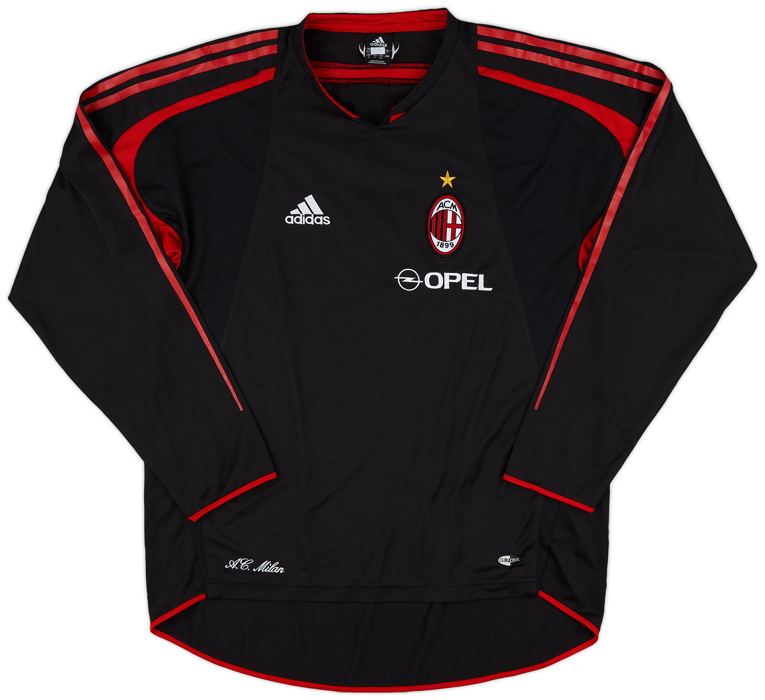 Maillot de football vintage domicile Milan AC N°7 Shevchenko 2004-2005