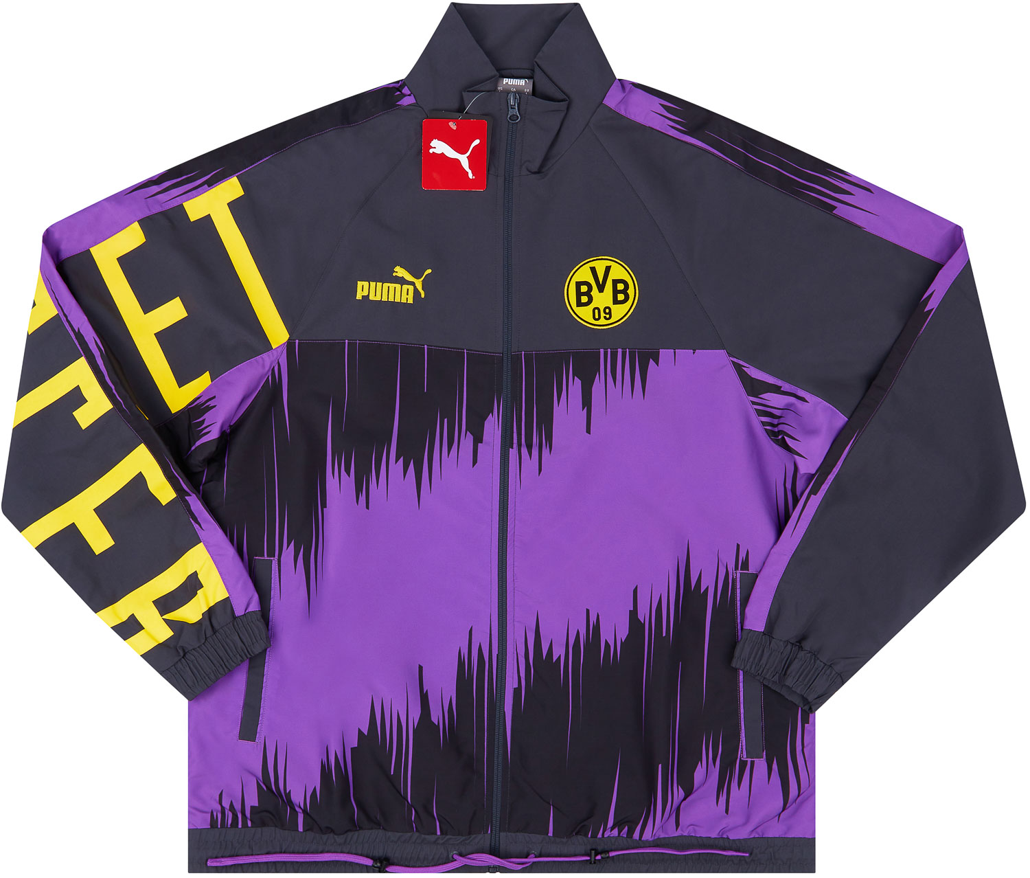 Borussia Dortmund Puma ロングコート Puma Borussia Dortmund Stadium Black Jacket