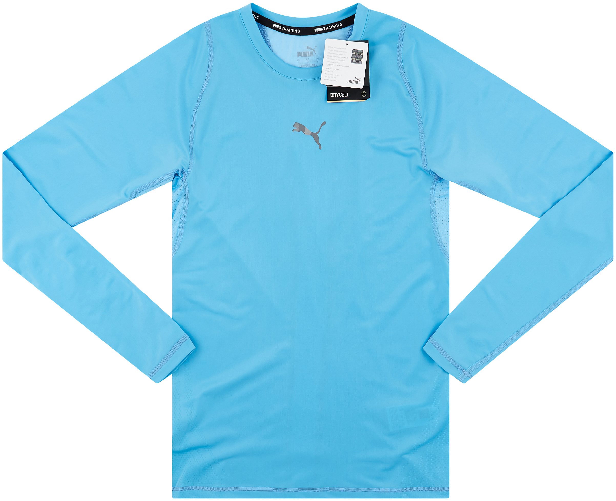 PUMA SS ラッツオ長袖スウェットL 水色 4063699342741-