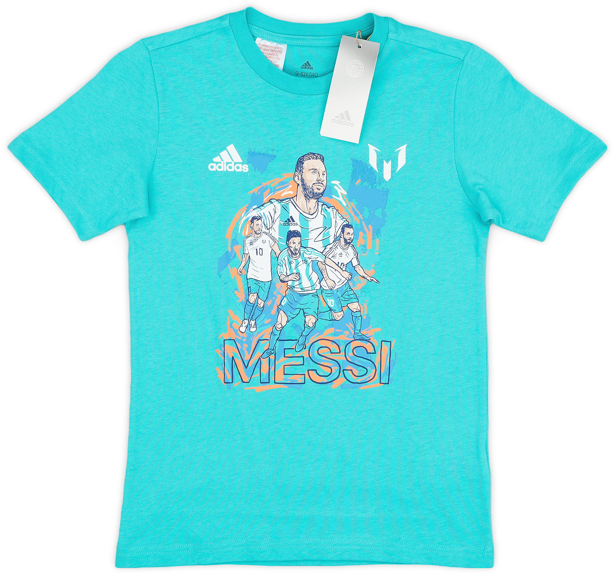 2022 23 Argentina Adidas Messi Graphic Tee KIDS 2022-23-argentina-adidas-messi-graphic-tee-kids
