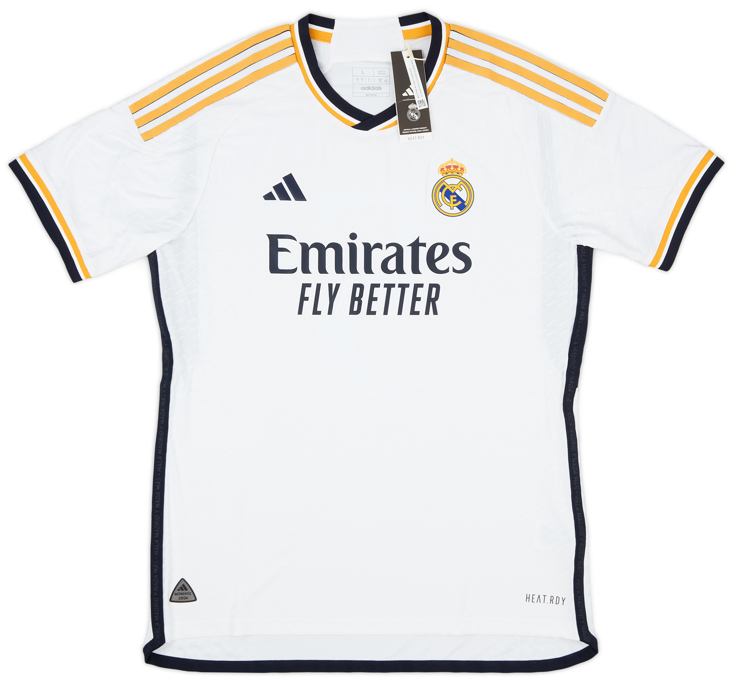 2023-24 Real Madrid Authentic Home Shirt Bellingham #5 2023-24 Real Madrid Authentic Home Shirt Bellingham #5