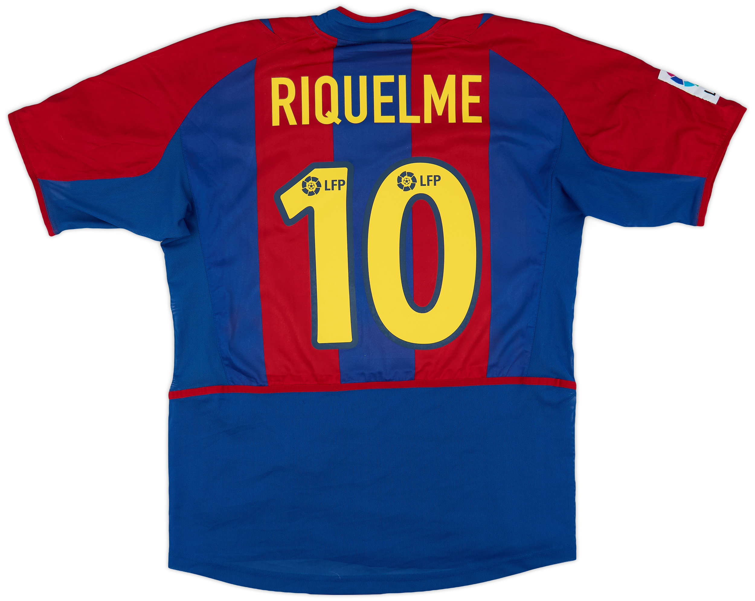 2002 03 Barcelona Player Issue Home Shirt Riquelme 10 5 10 M 2002-03-barcelona-player-issue-home-shirt-riquelme-10-5-10-m