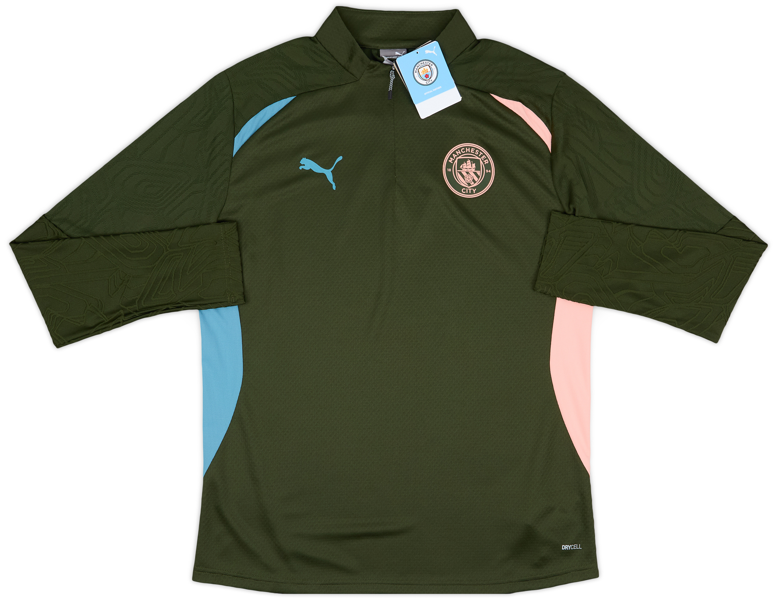 2024-25 Manchester City Puma 1/4 Zip Training Top