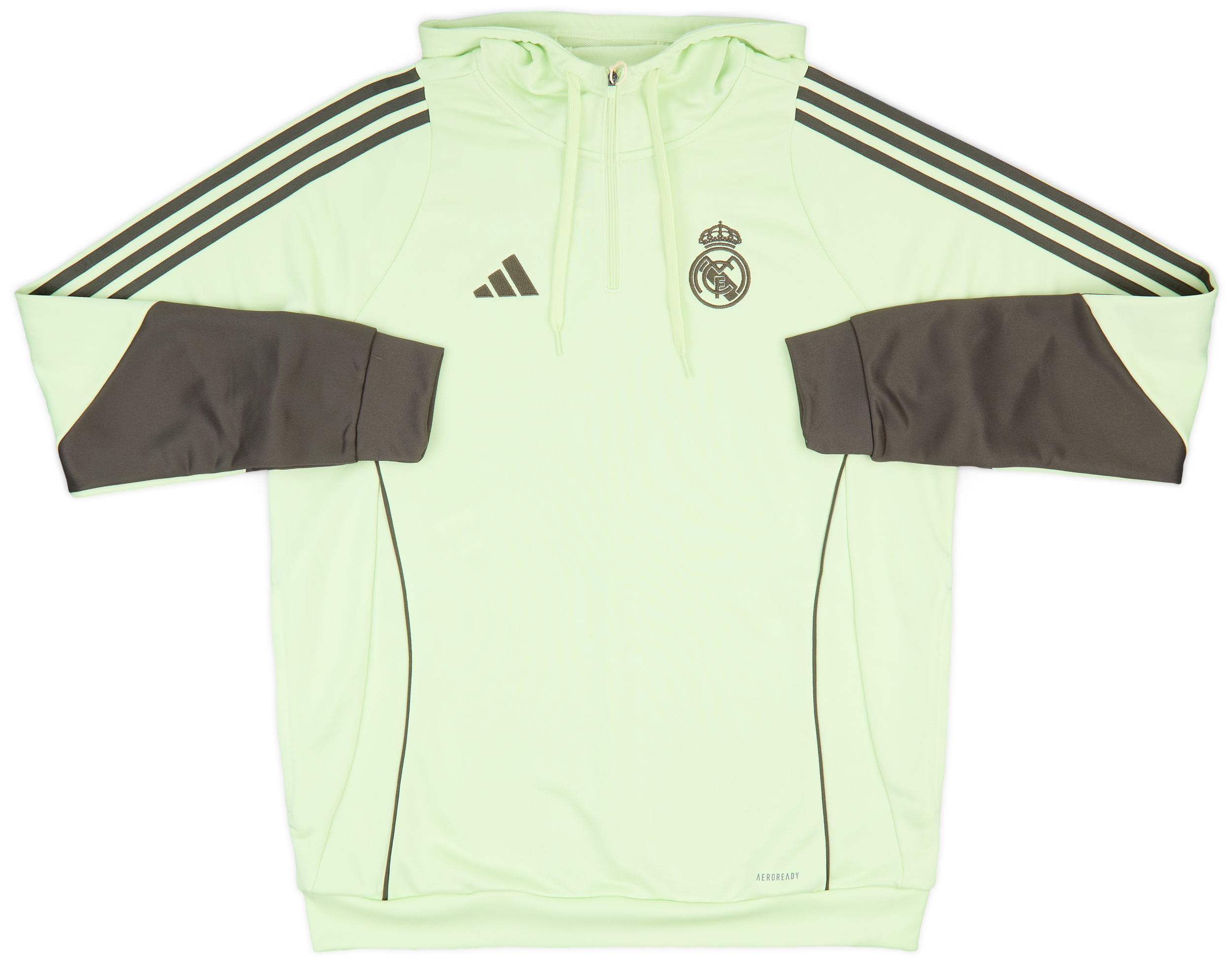 Madrid Sky Mens 1/4 Zip Hooded Sweat Navy - Official Real