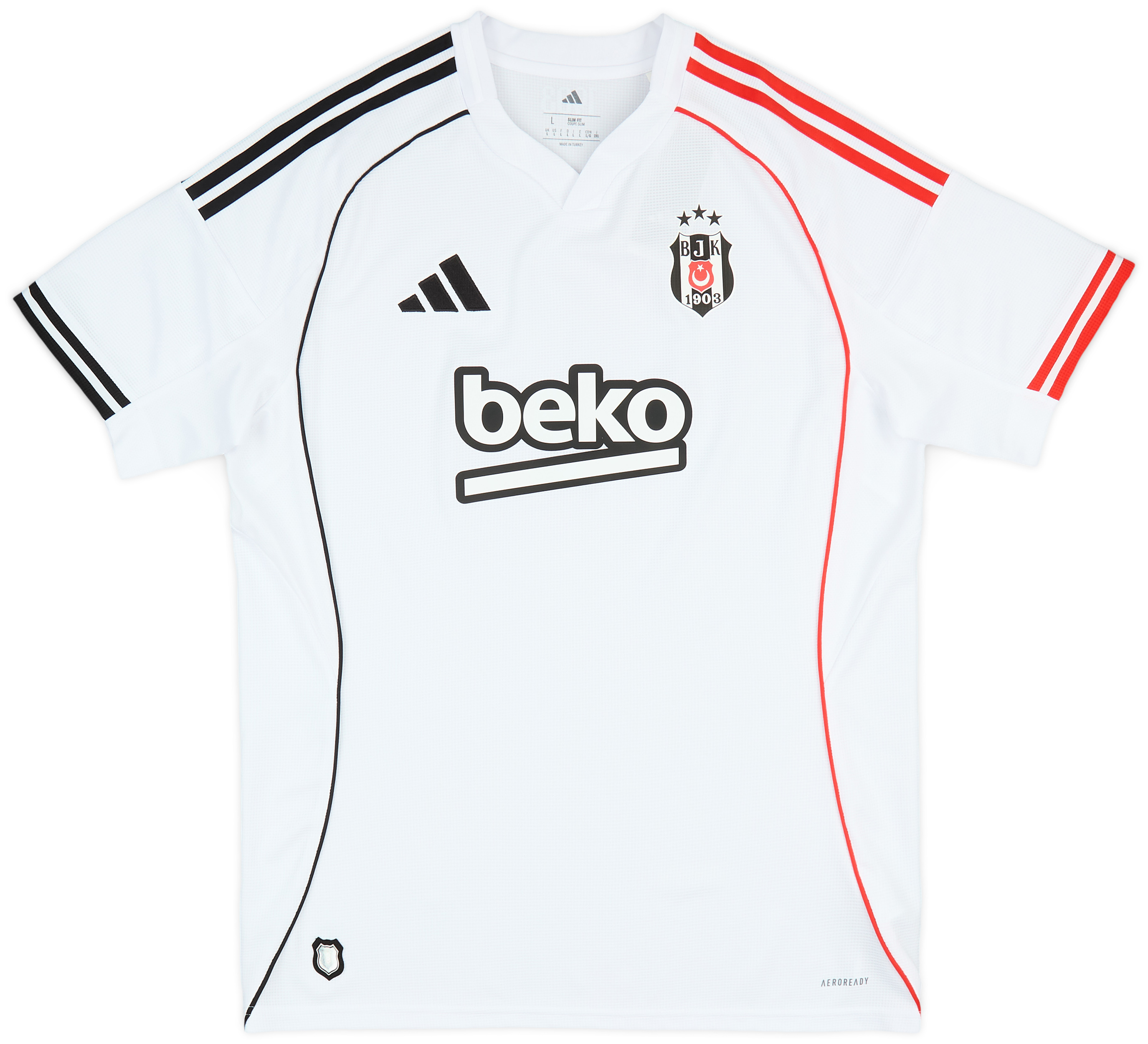 house on the hill 2025s/s Tシャツ Tile 80 2025-26 Besiktas Home Shirt