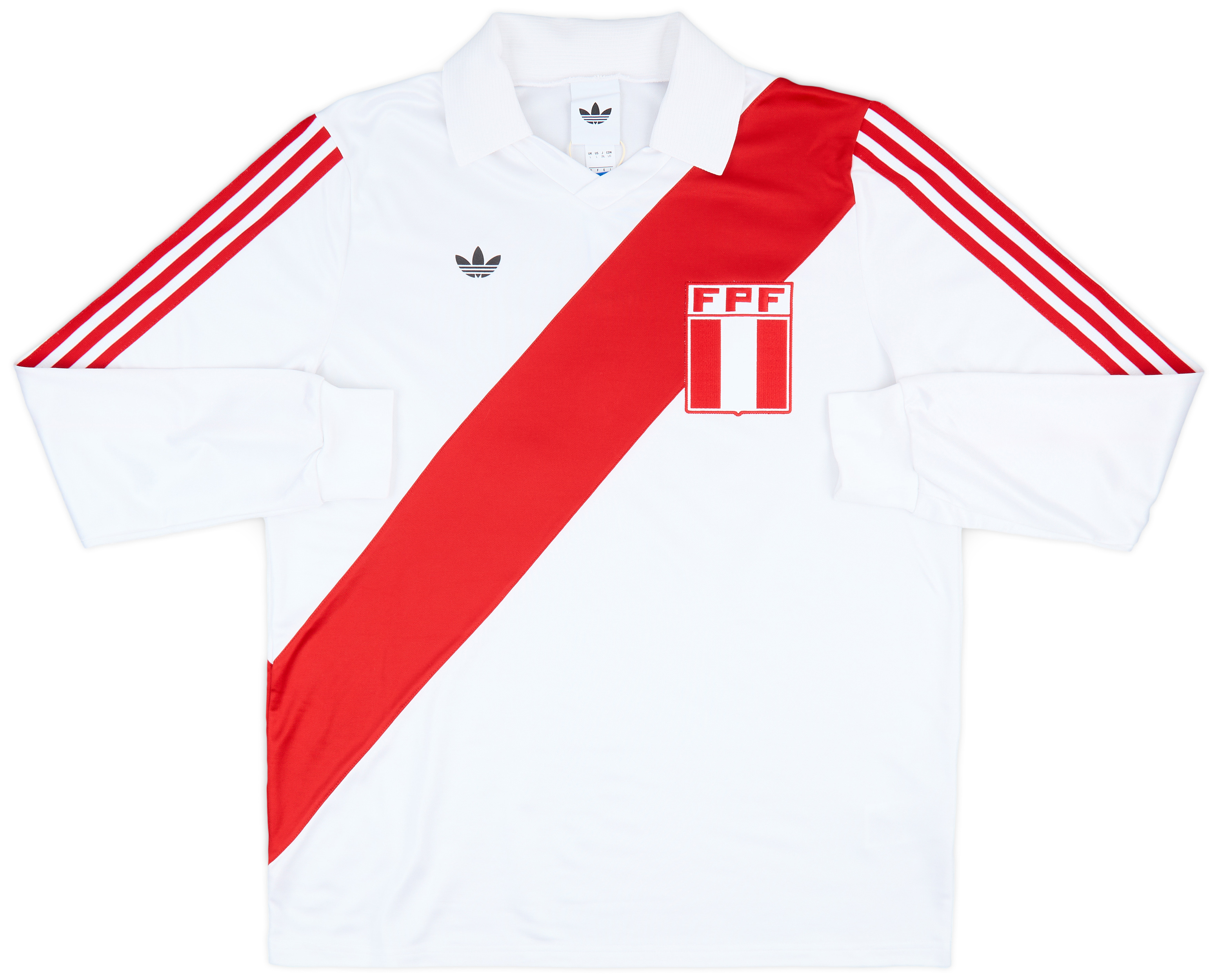 ウェア Peru adidas Originals Retro Shirt #10 1978 Peru adidas Originals Reissue Home L/S Shirt #10