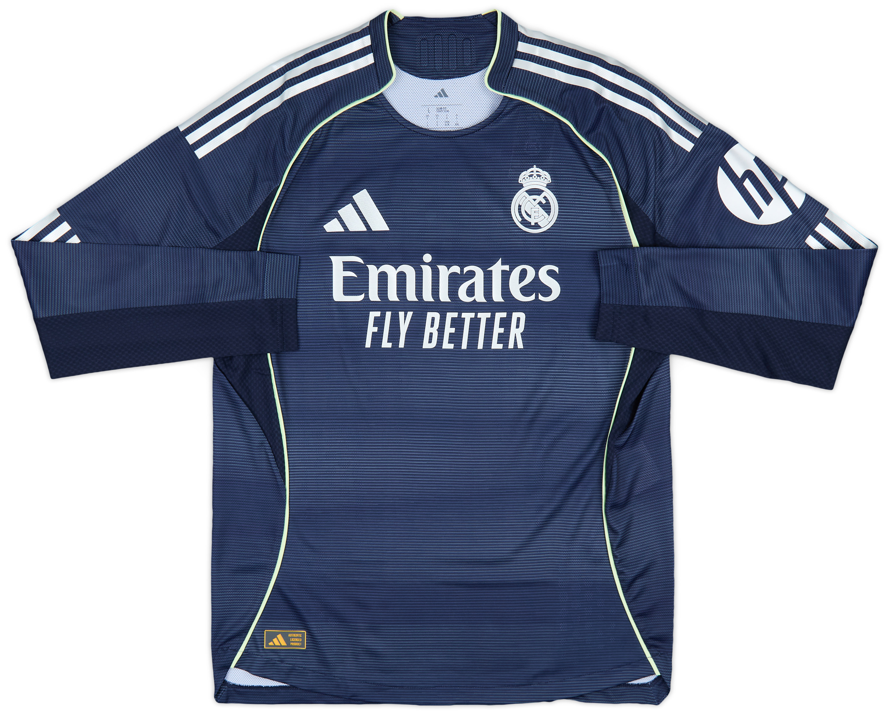 2025-26 Real Madrid Authentic Away L/S Shirt