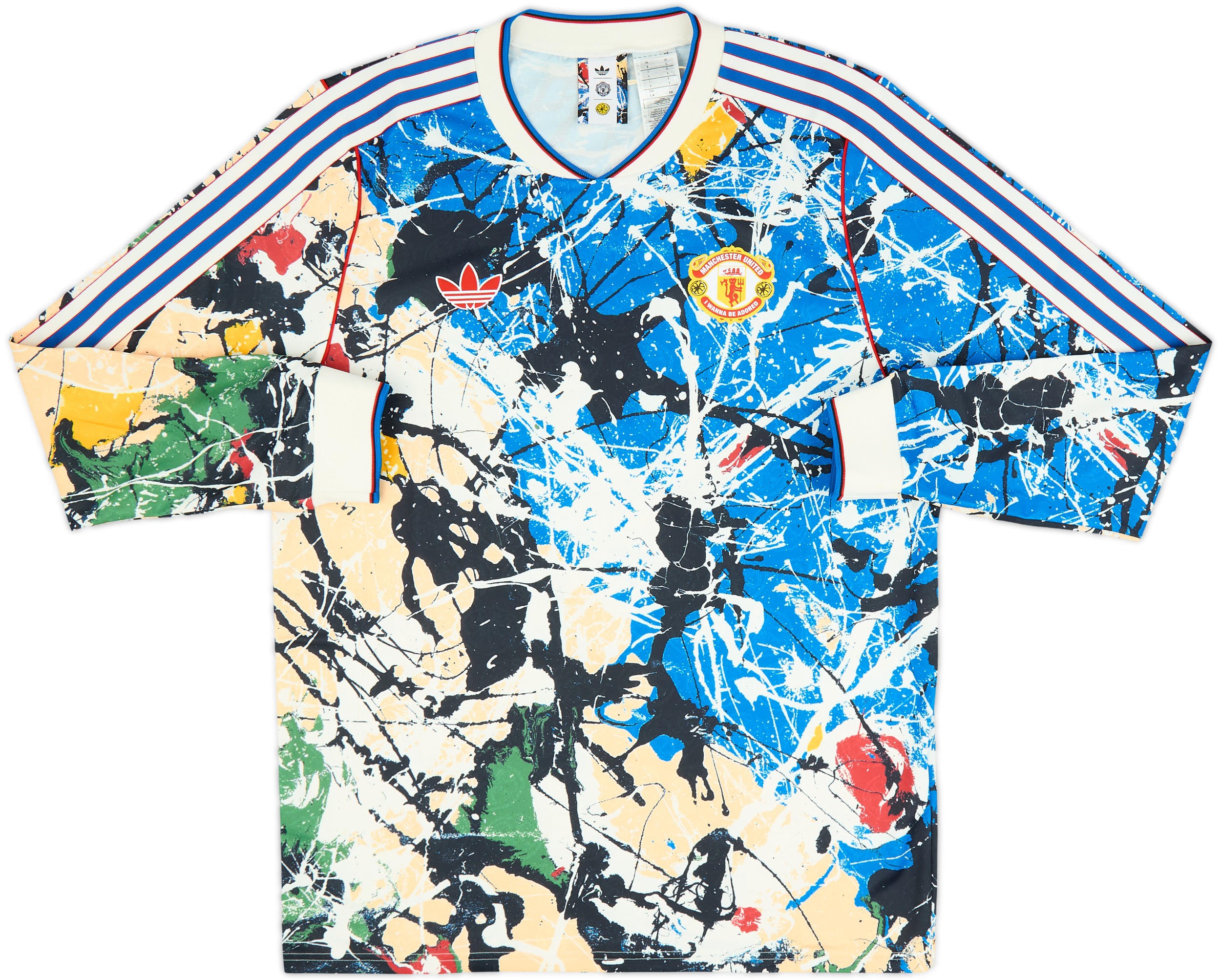 2025-26 Manchester United adidas Originals Stone Roses L/S Shirt