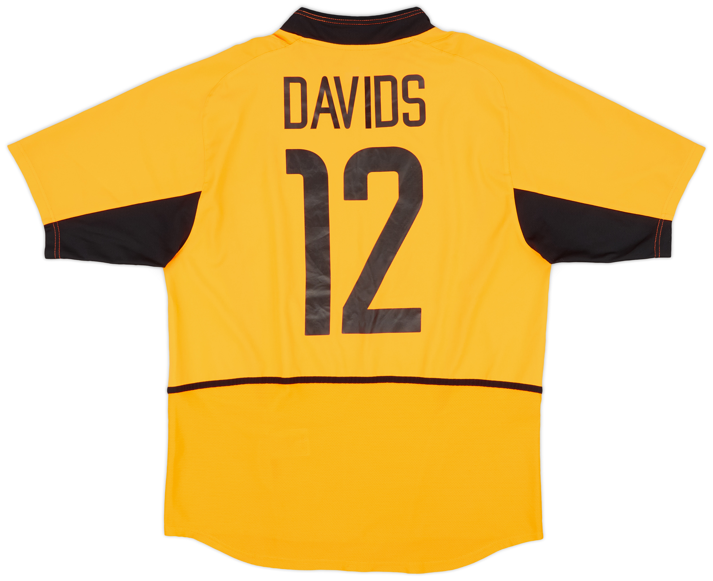 Dutchえす 2002-04 Netherlands Home Shirt Davids #12 - 8/10 - (L)