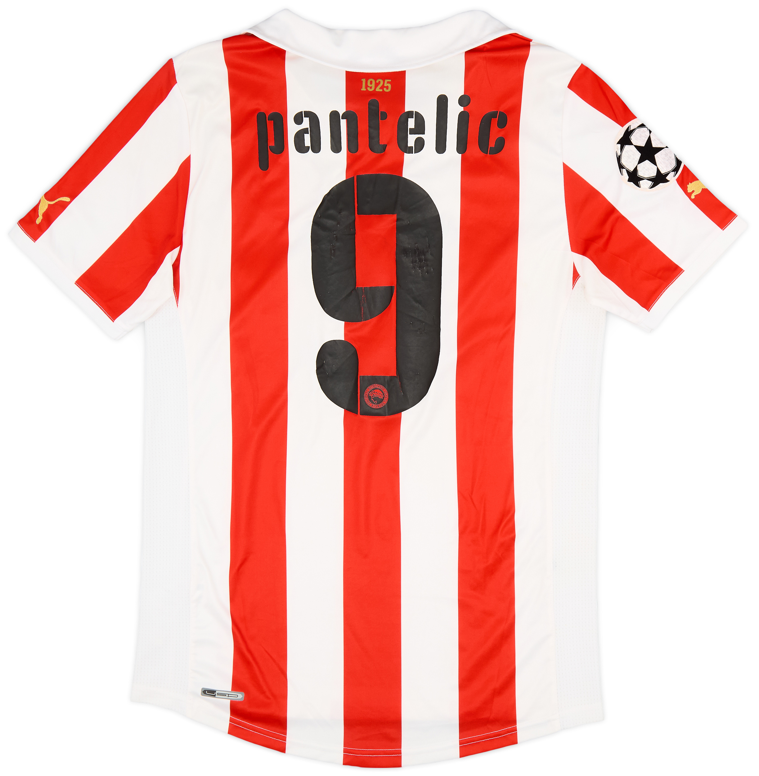 2011-12 Olympiakos Home Shirt Pantelic #9 - 6/10 - (M)